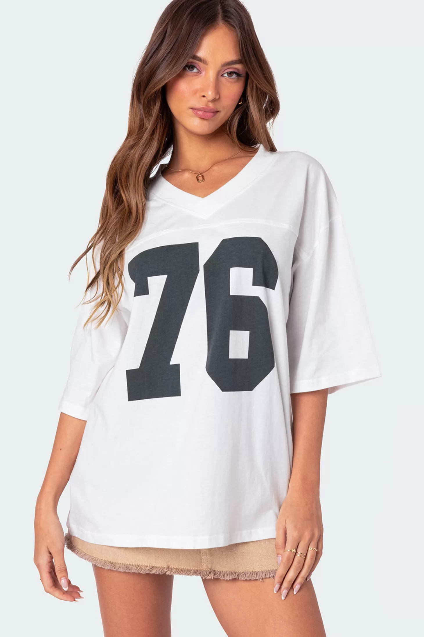 edikted 76 Oversized T-Shirt* T-Shirts | Graphic Tops