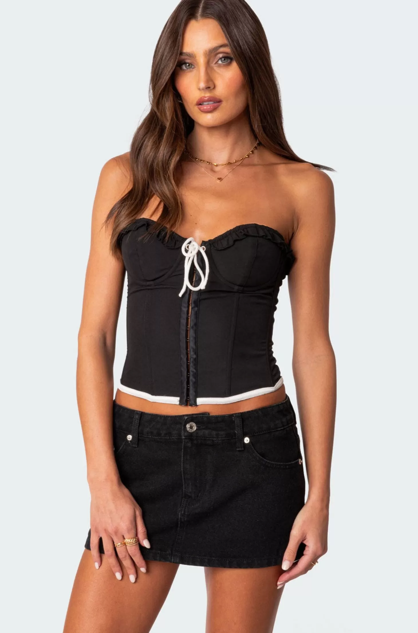 edikted Abbey Tie Front Corset* Corsets | Corsets