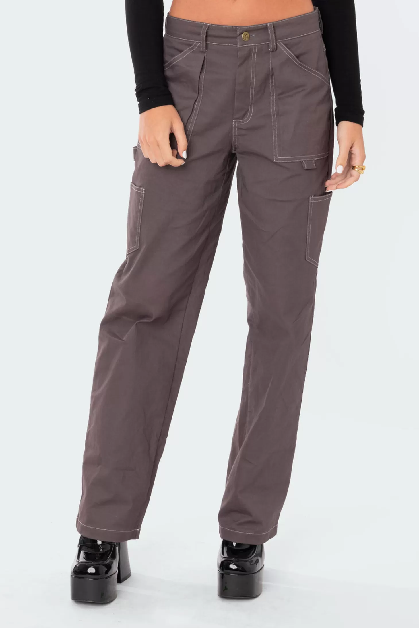 edikted Ada Low-Rise Cargo Pants* Pants | Pants