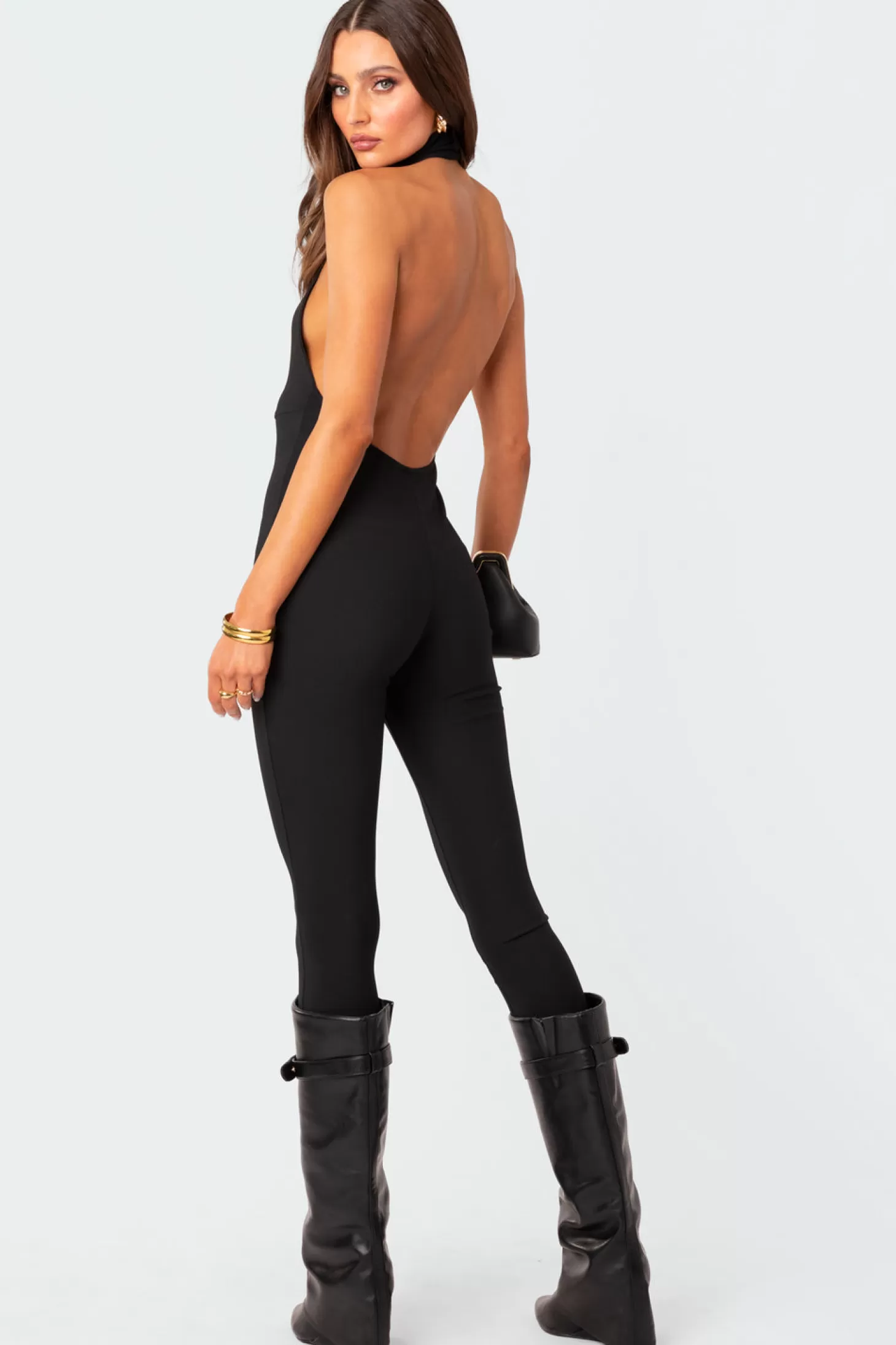 edikted Aero Ribbed Open Back Jumpsuit* Jumpsuits & Rompers