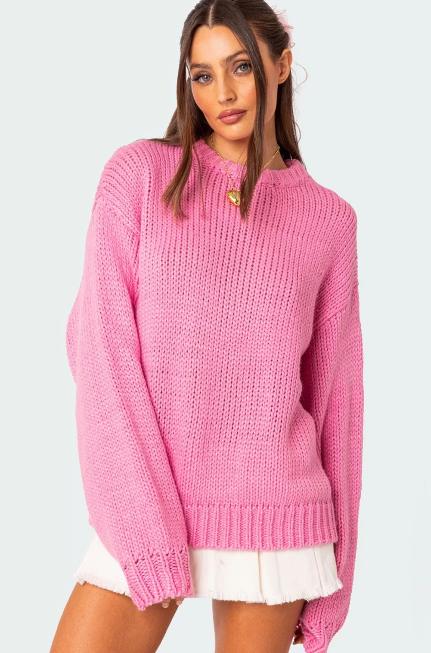 edikted Aiden Oversized Chunky Knit Sweater* Sweaters & Cardigans | Long Sleeve Tops