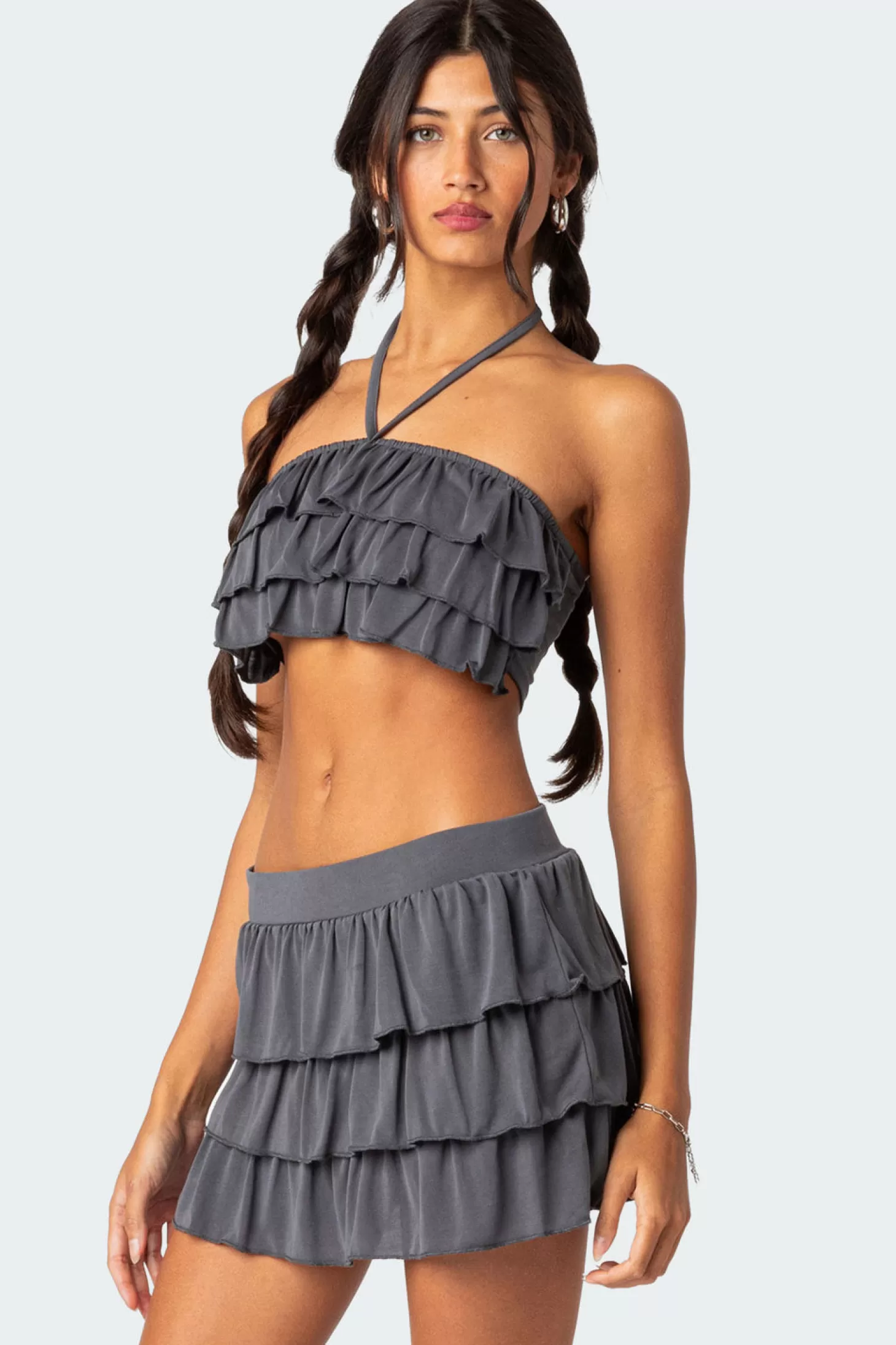 edikted Aimee Ruffle Crop Top* Crop Tops | Sets