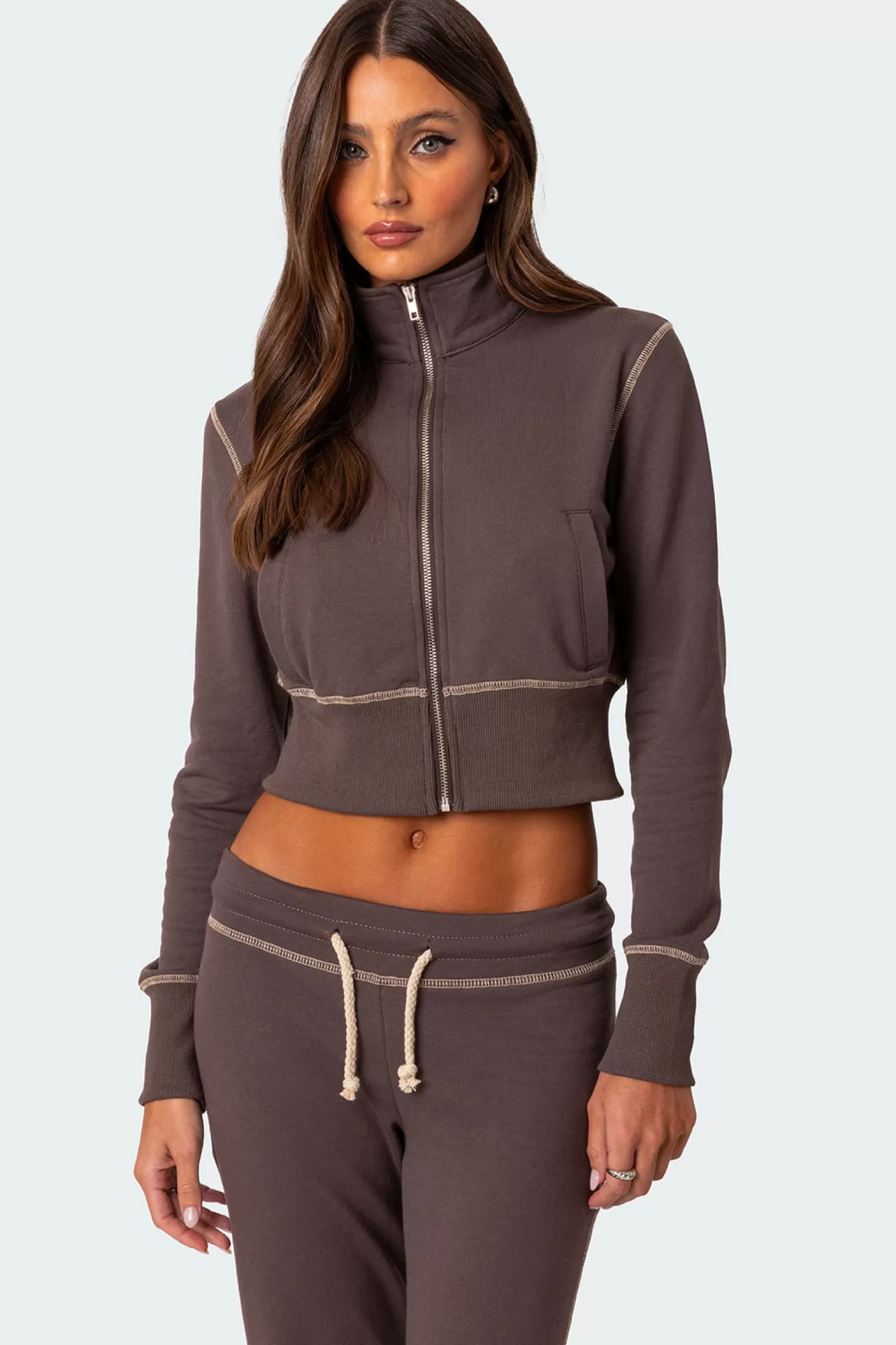 edikted Alexia Zip Up Sweatshirt* Hoodies & Sweatshirts | Hoodies & Sweatshirts