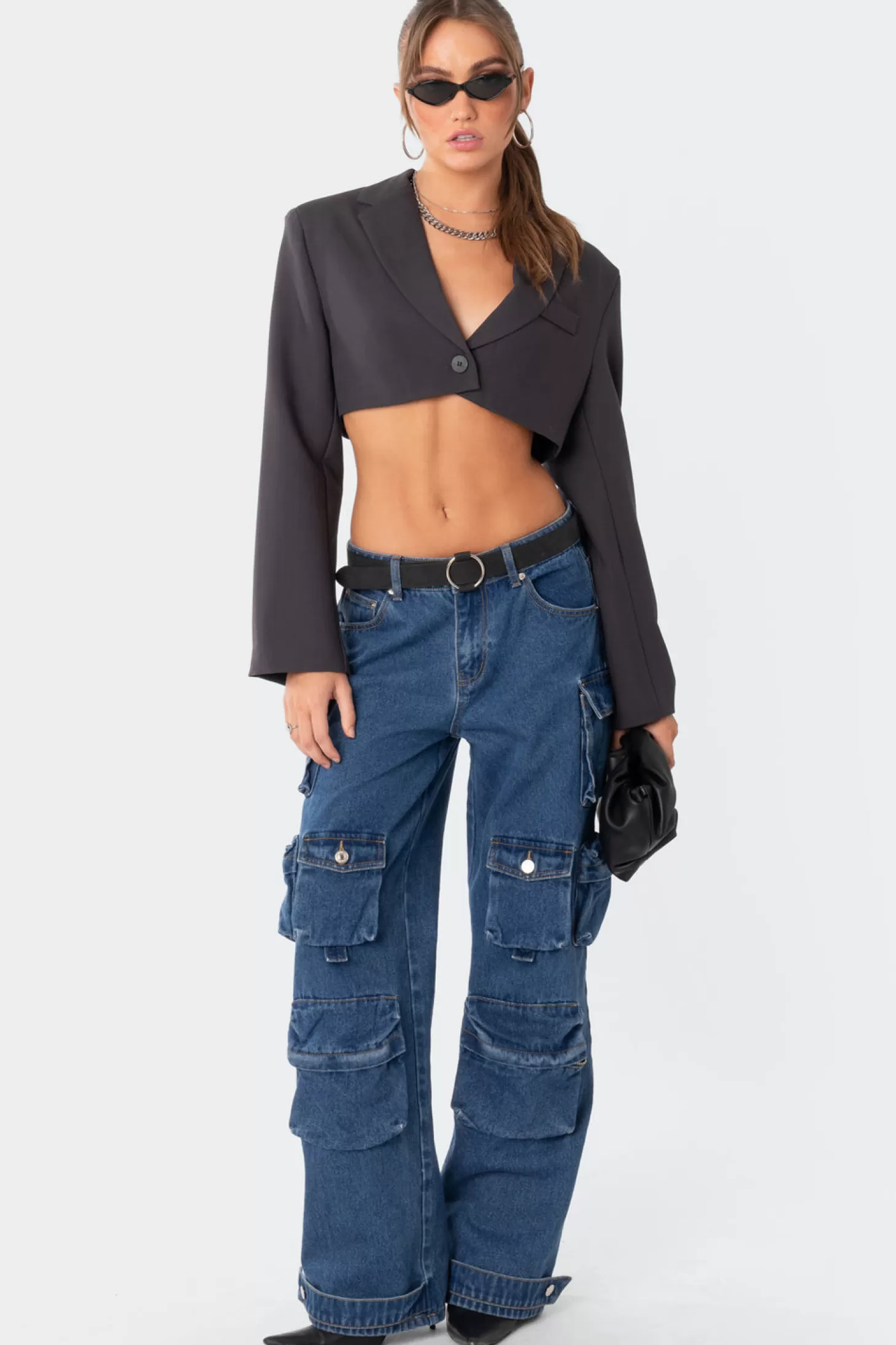 edikted Amira Cropped Oversized Blazer* Jackets & Coats