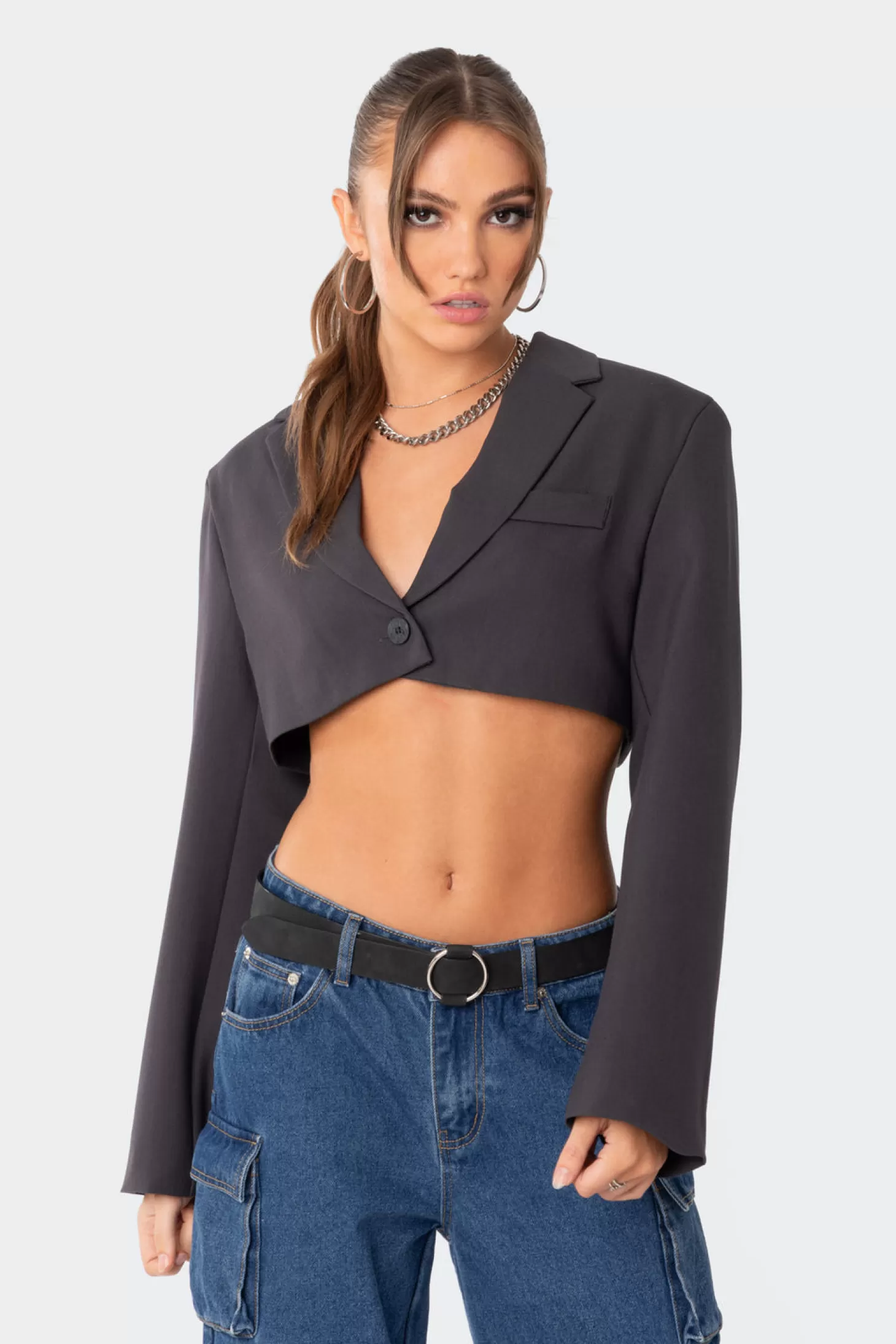 edikted Amira Cropped Oversized Blazer* Jackets & Coats