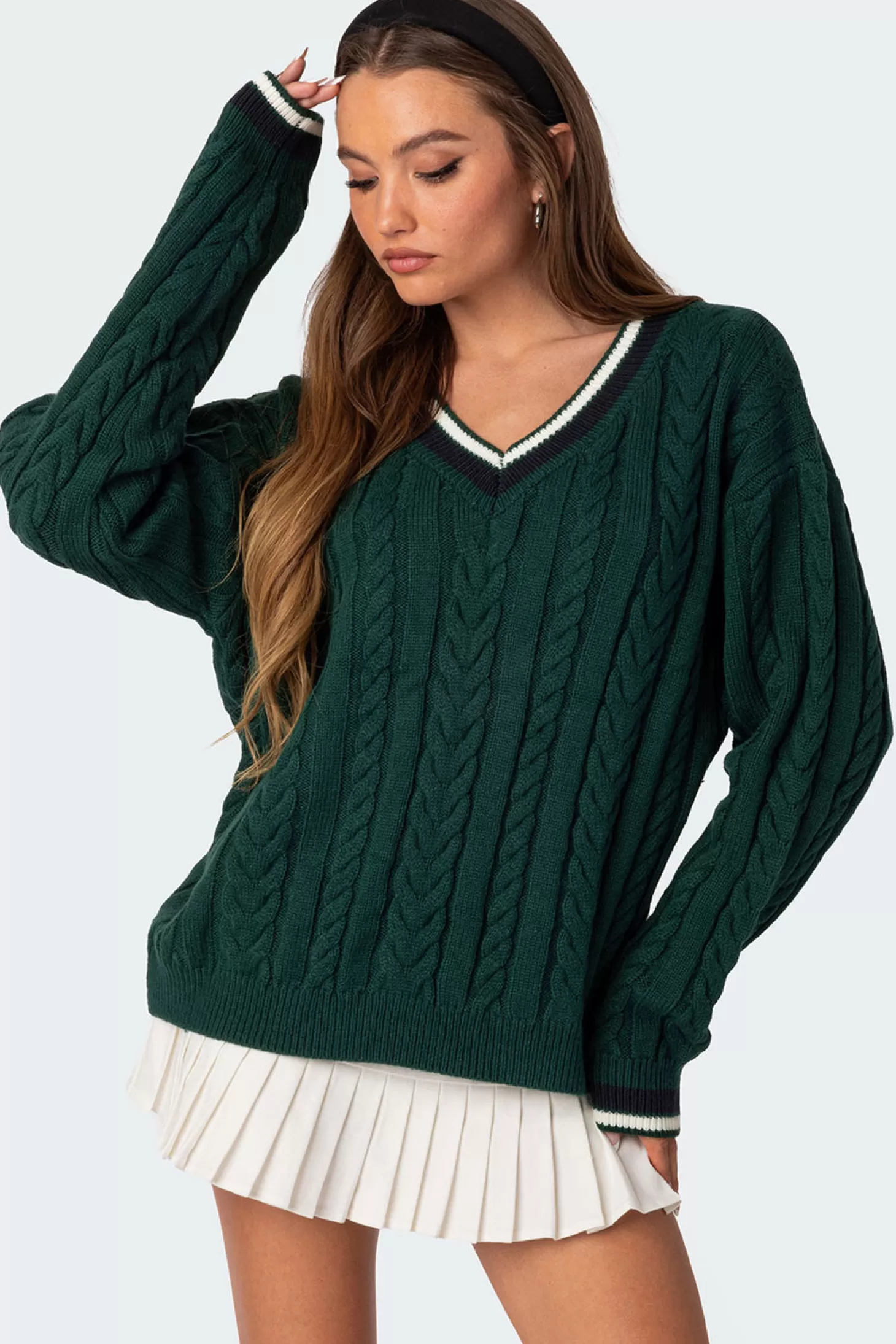 edikted Amoret Cable Knit Sweater* Sweaters & Cardigans | Long Sleeve Tops