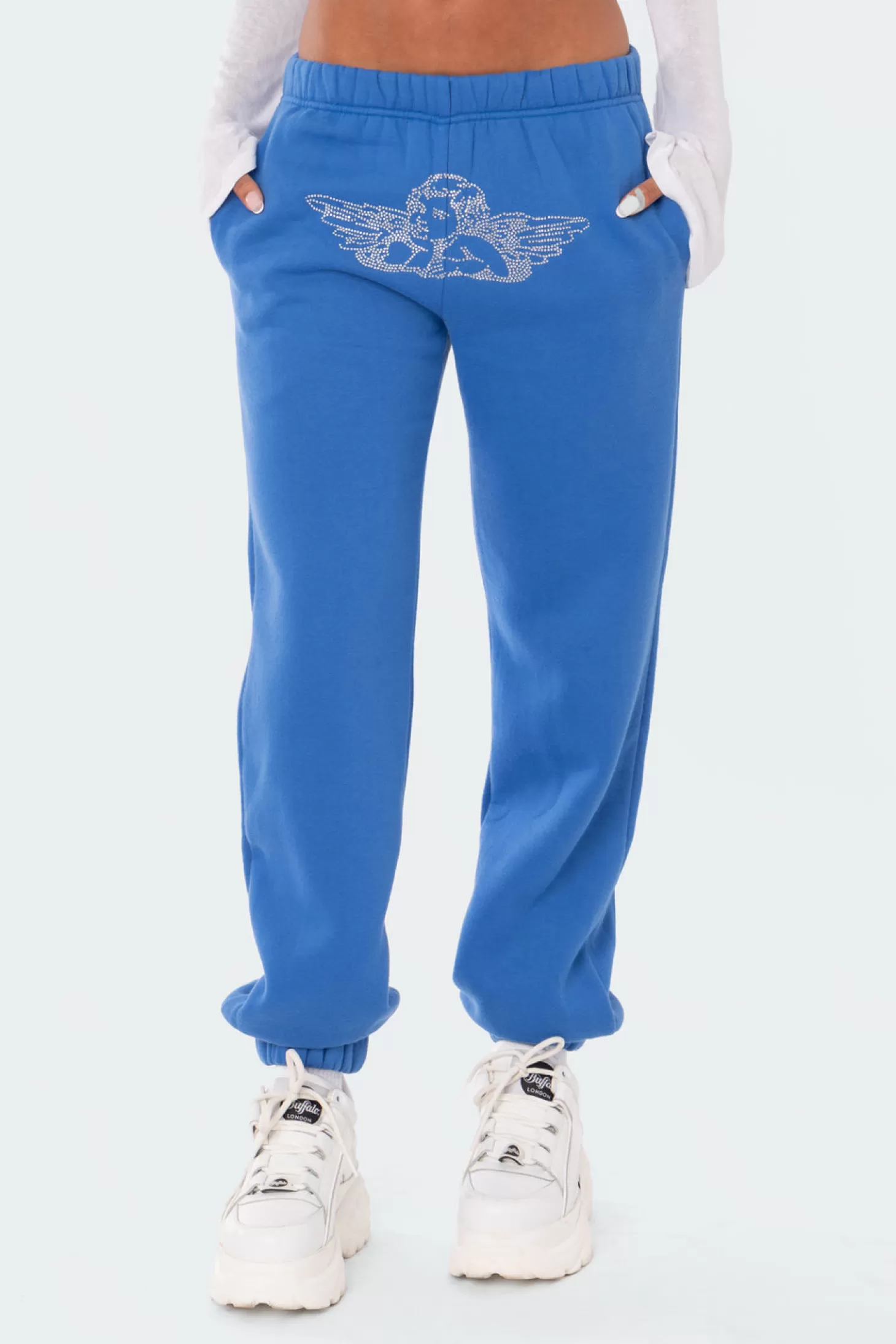 edikted Angie Rhinestone Sweatpants* Pants | Pants