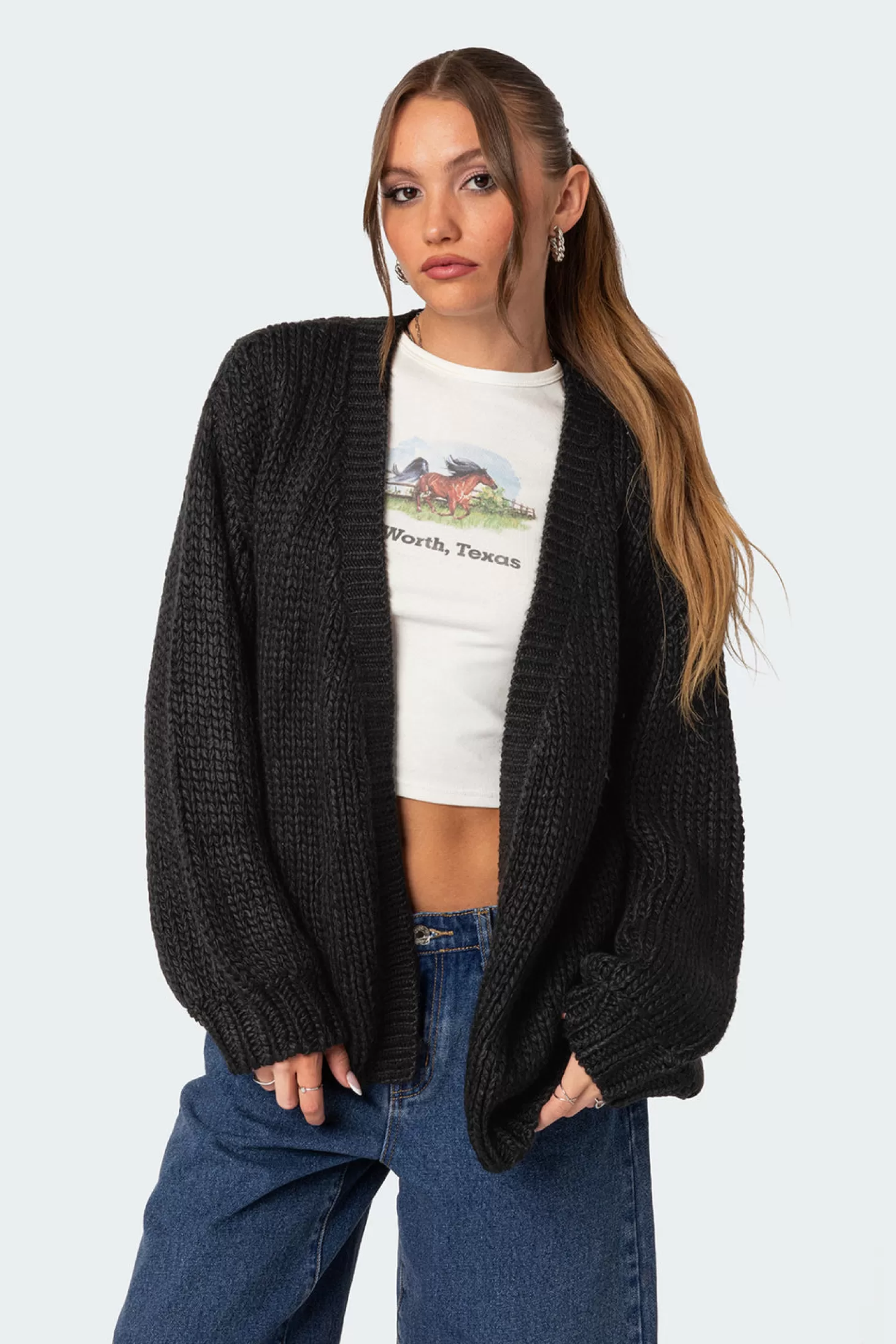 edikted Anina Oversized Knit Cardigan* Sweaters & Cardigans | Sweaters & Knitwear