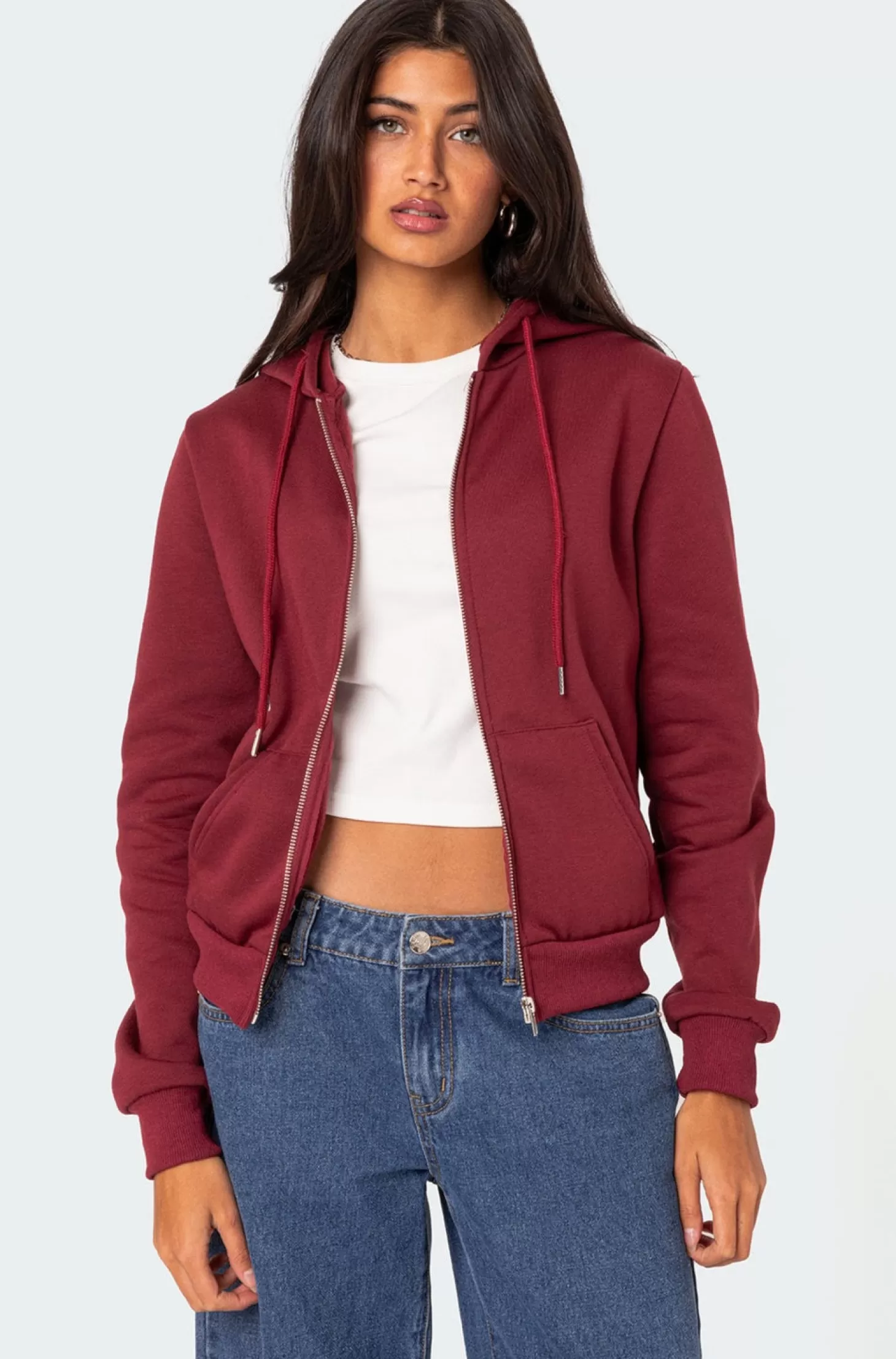 edikted Avery Zip Up Hoodie* Hoodies & Sweatshirts | Hoodies & Sweatshirts