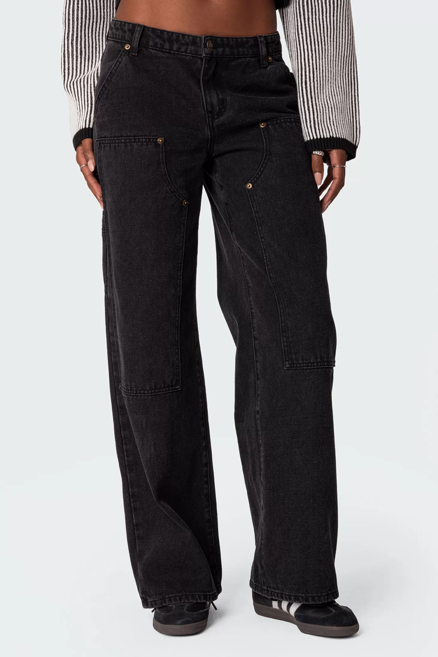 edikted Ayla Low Rise Carpenter Jeans* Jeans | Jeans