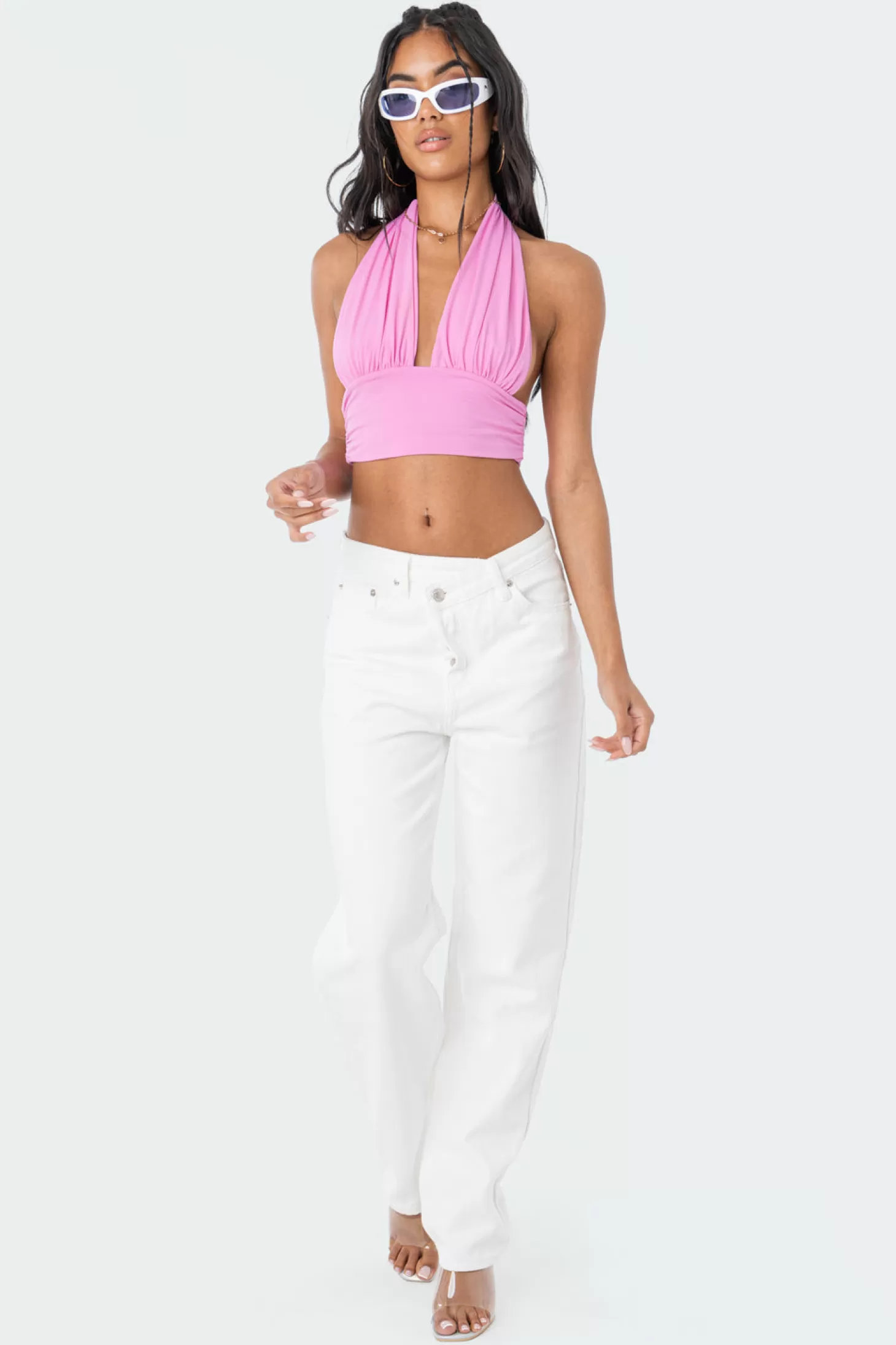 edikted Bau Halter Top* Crop Tops