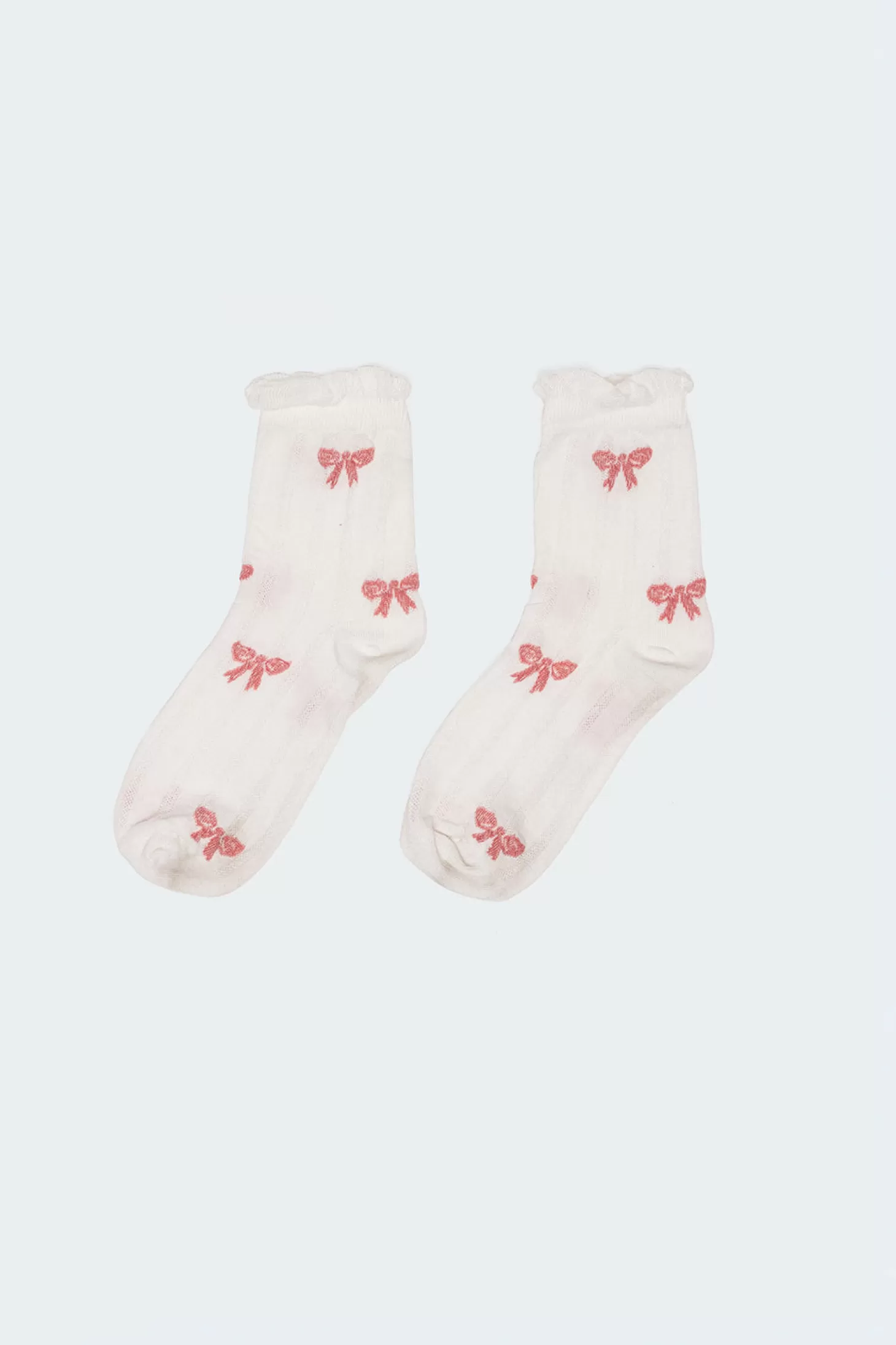 edikted Bow Printed Socks* Socks & Tights