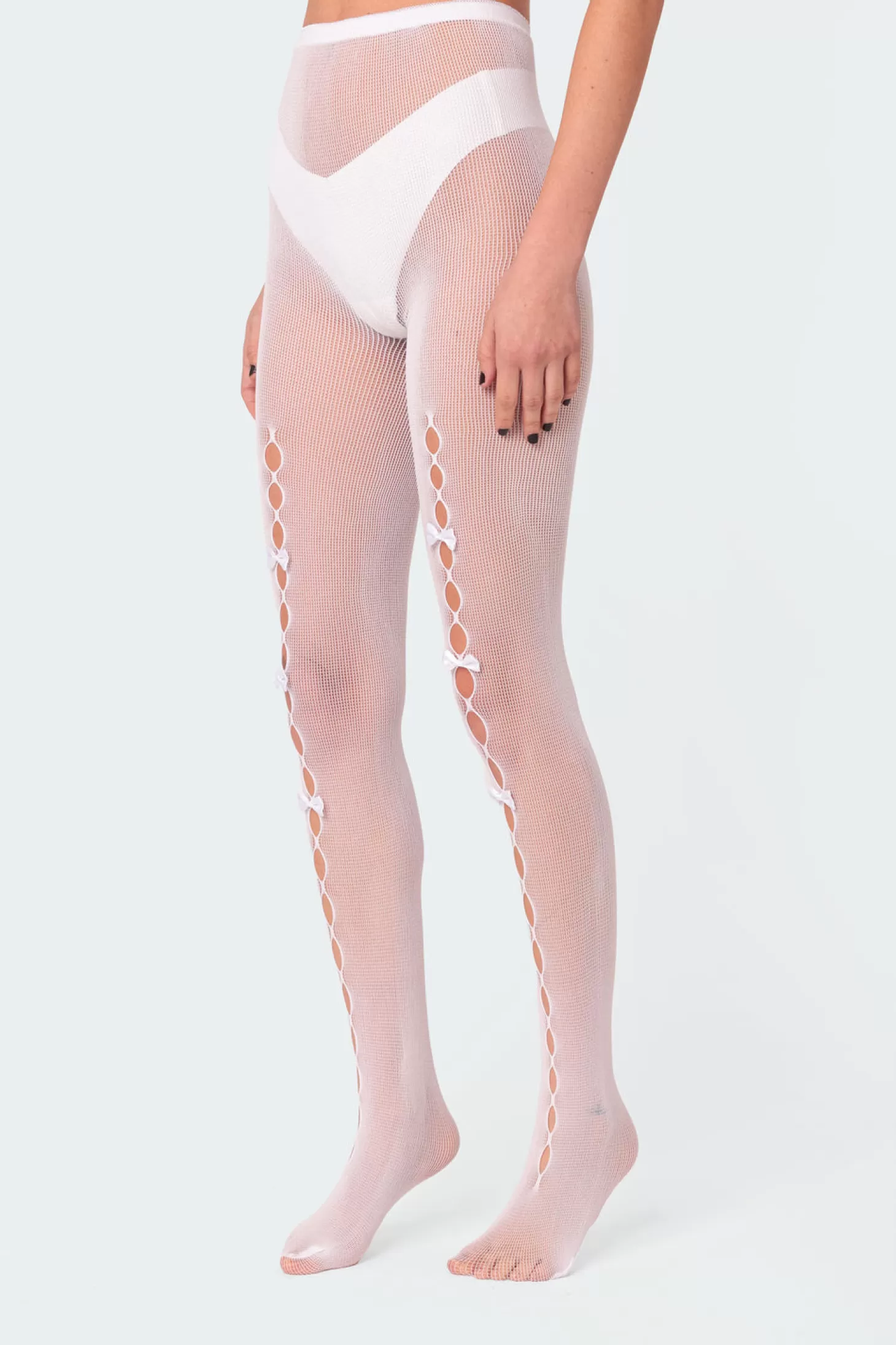 edikted Bowtie Cutout Tights* Socks & Tights