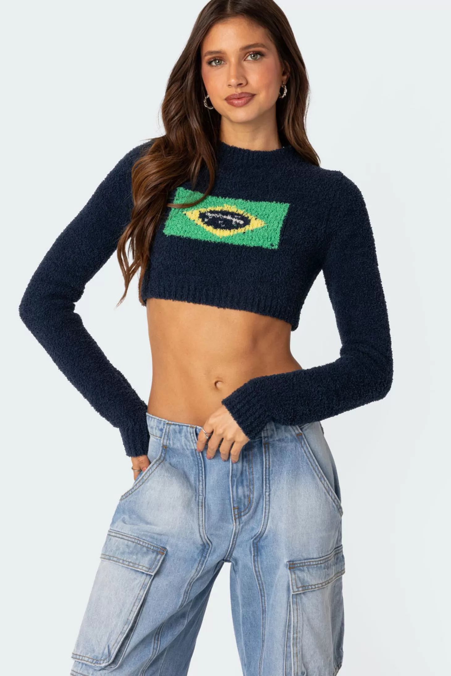 edikted Brasil Cropped Sweater* Crop Tops | Sweaters & Cardigans