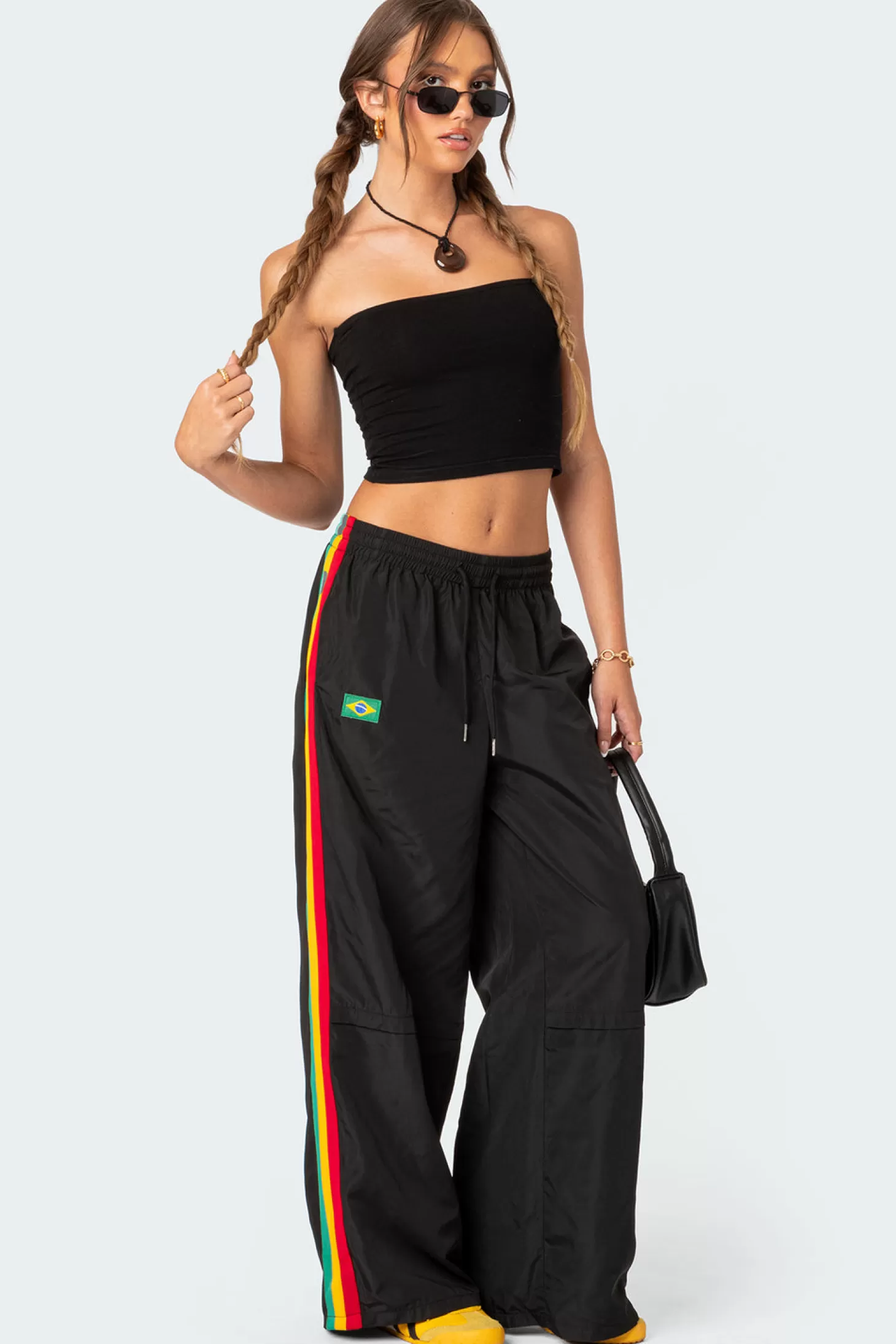 edikted Brasil Nylon Track Pants* Pants | Pants