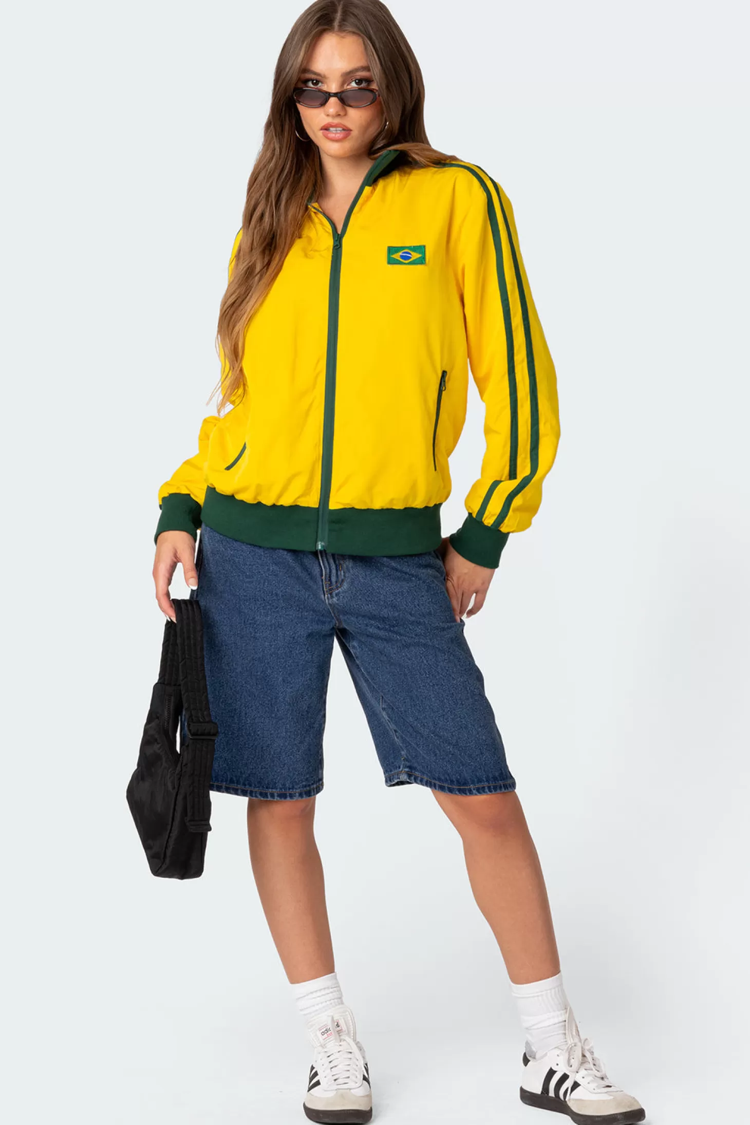 edikted Brasil Oversized Track Jacket* Jackets & Coats