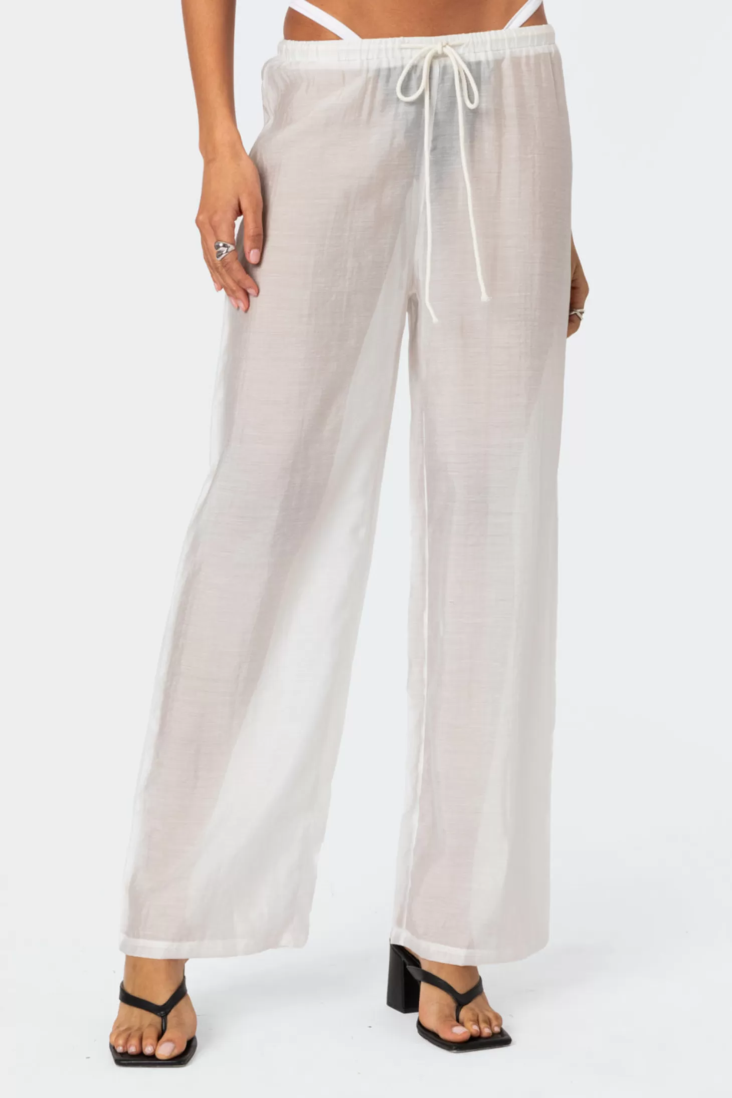 edikted Breezy Sheer Pants* Pants | Pants