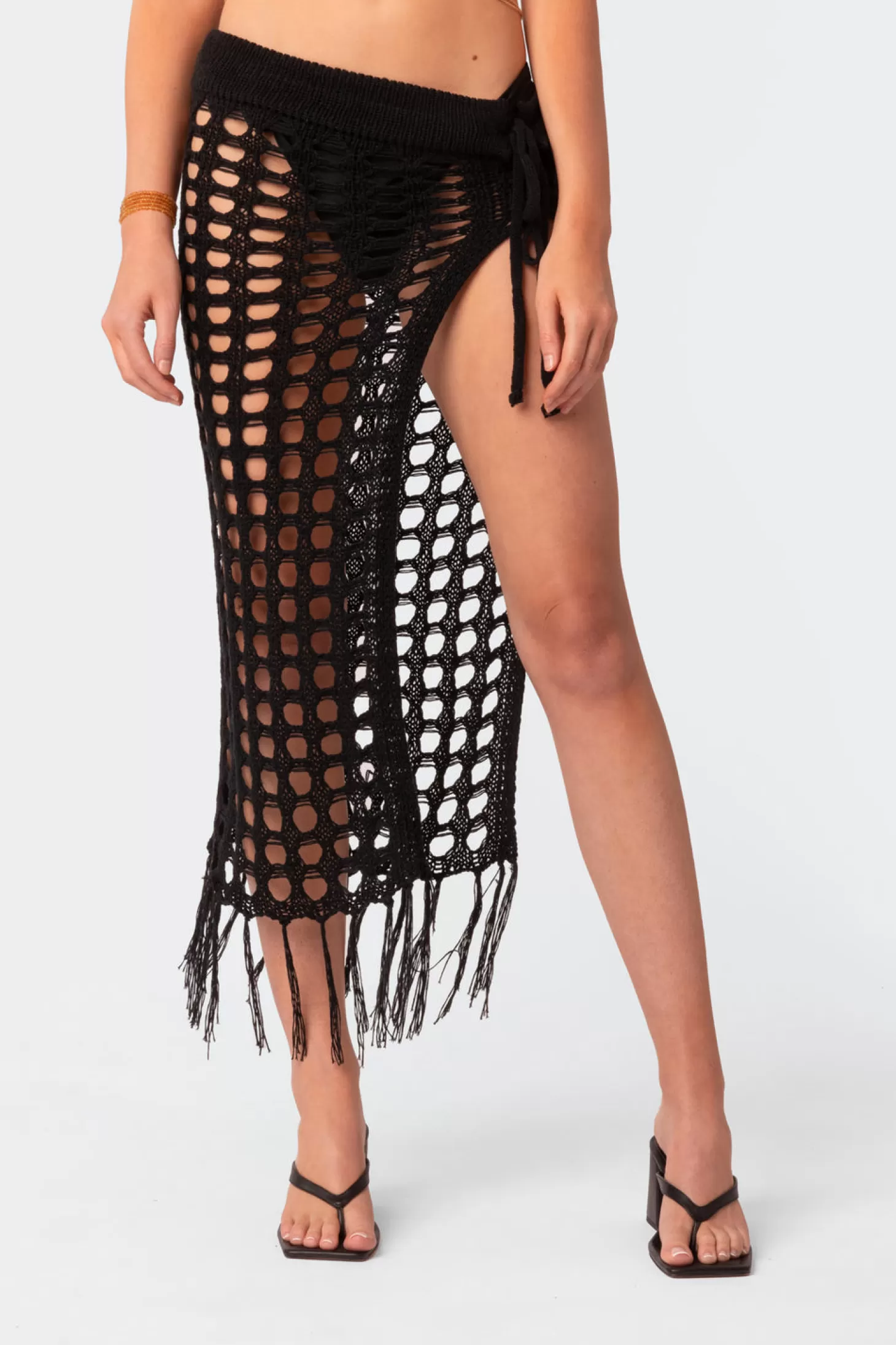 edikted Brielle Crochet Slit Maxi Skirt* Skirts | Skirts