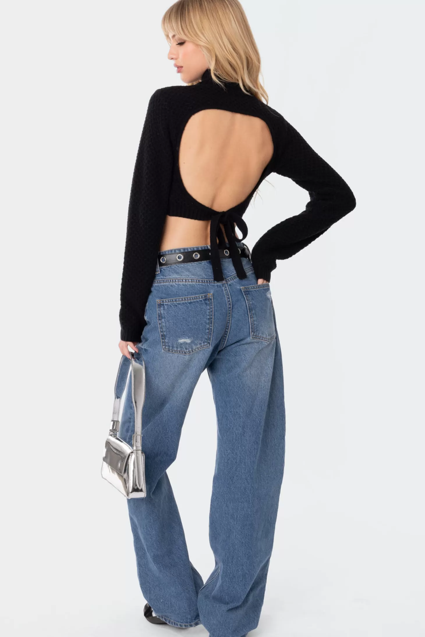 edikted Brynn Open Back Cropped Sweater* Crop Tops | Sweaters & Cardigans