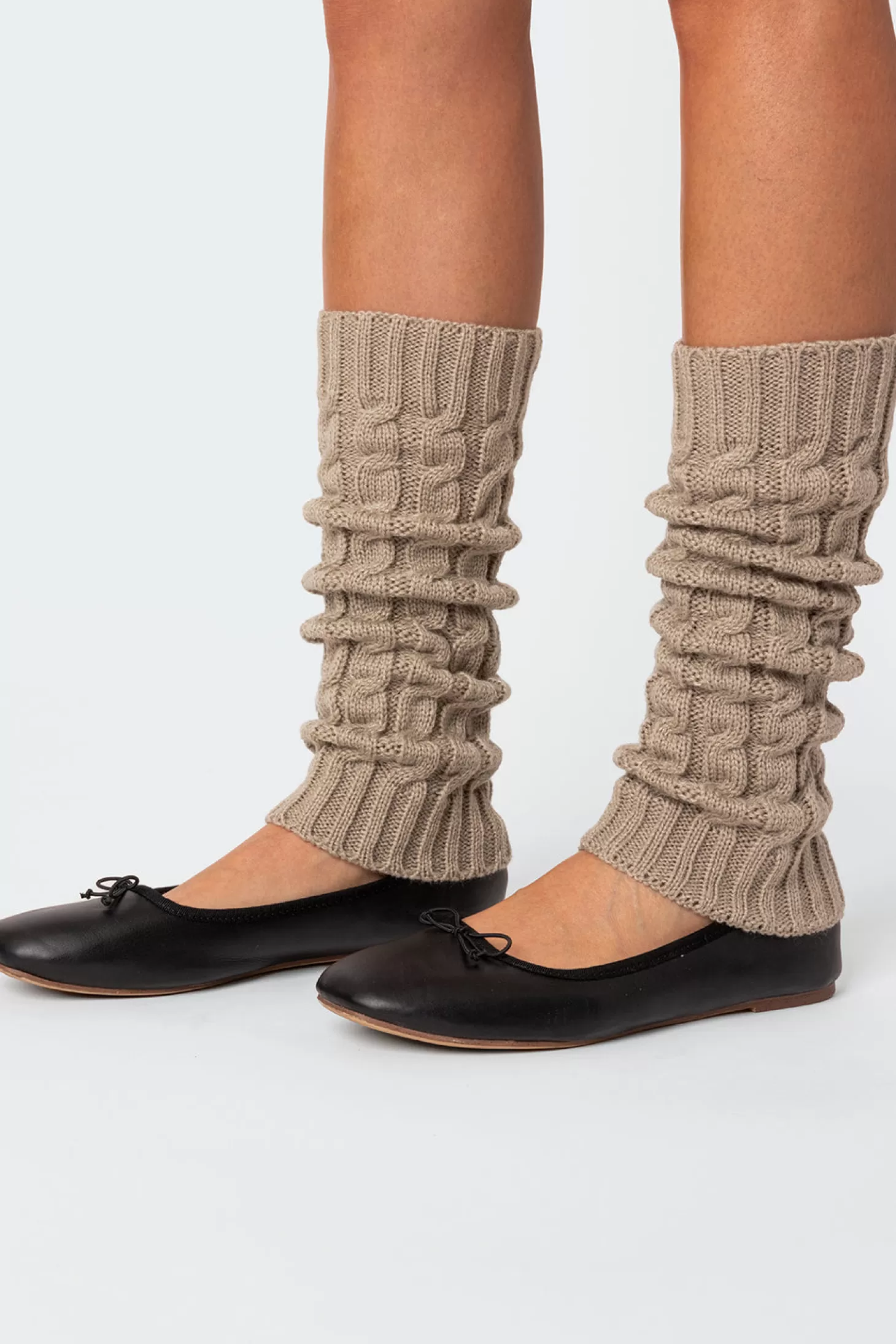 edikted Cable Knit Leg Warmers* Socks & Tights