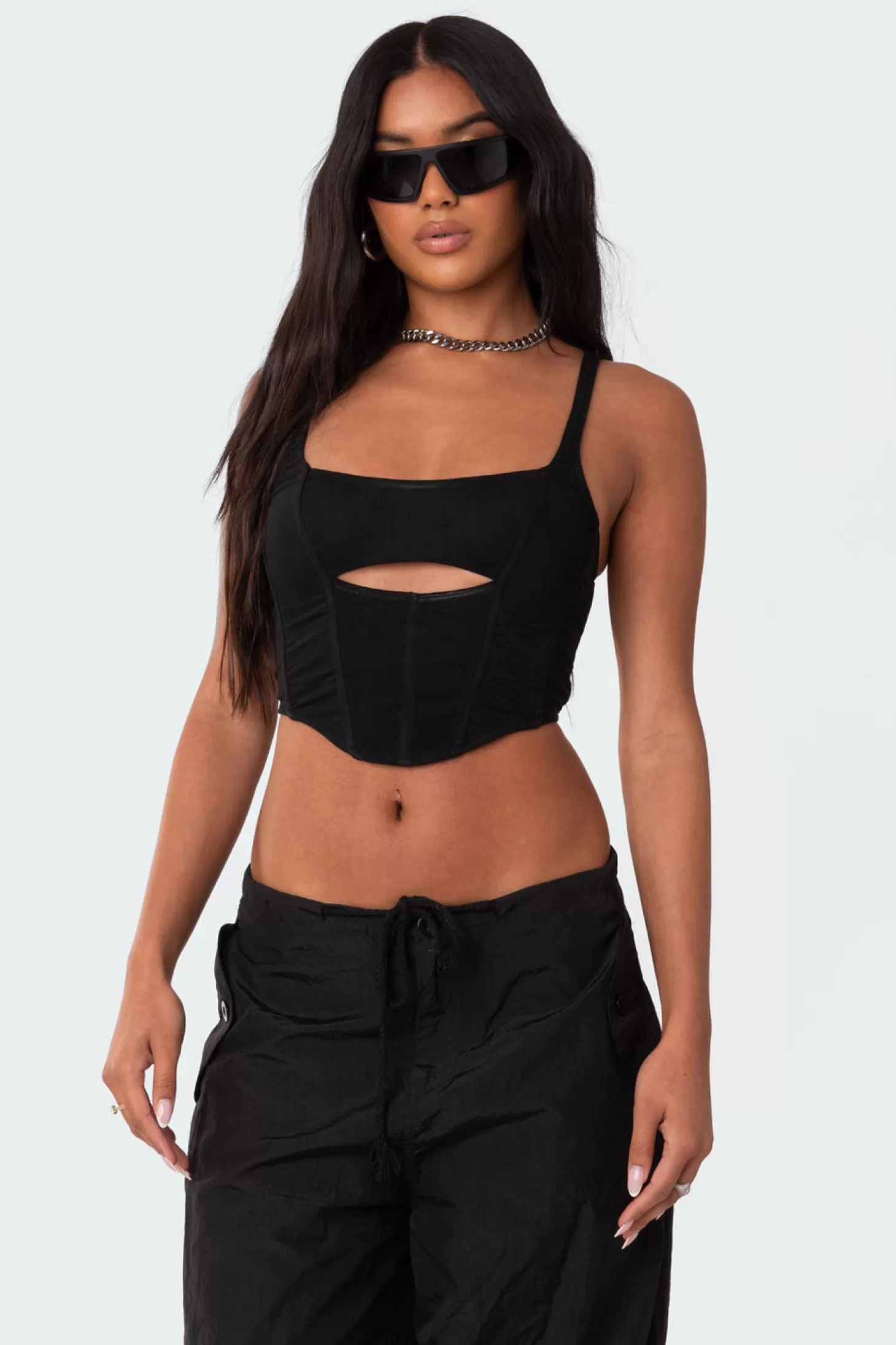 edikted Camrin Cut Out Corset* Crop Tops | Corsets