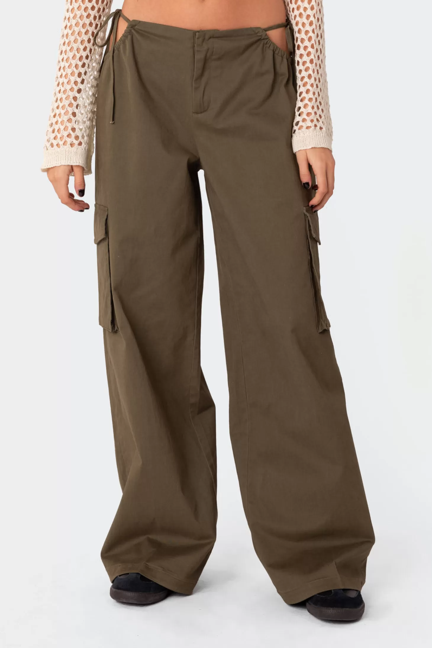 edikted Carlo Low Rise Side Cut Out Cargo Pants* Pants | Pants