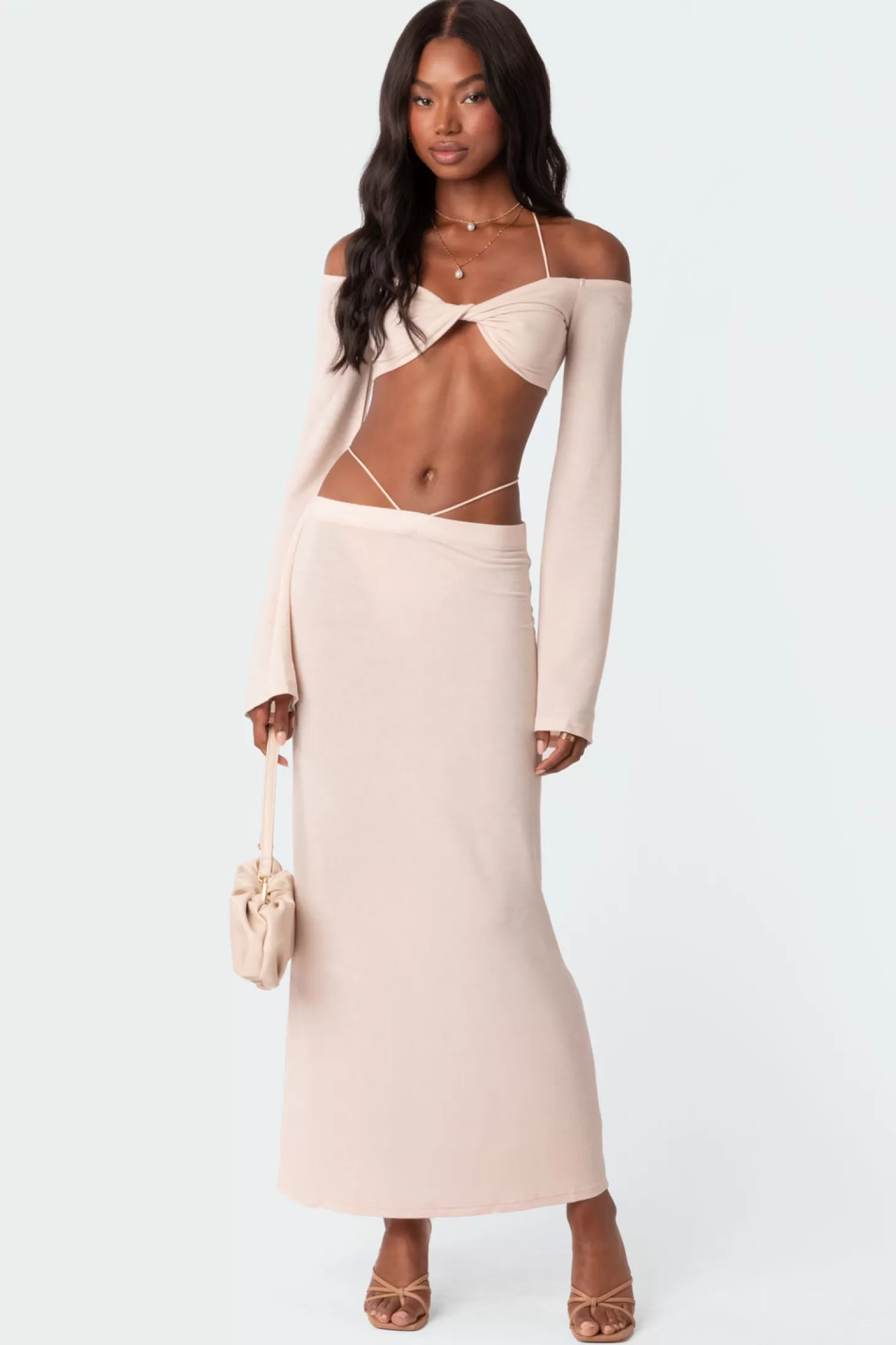 edikted Celeste Low Rise Strap Maxi Skirt* Skirts | Skirts