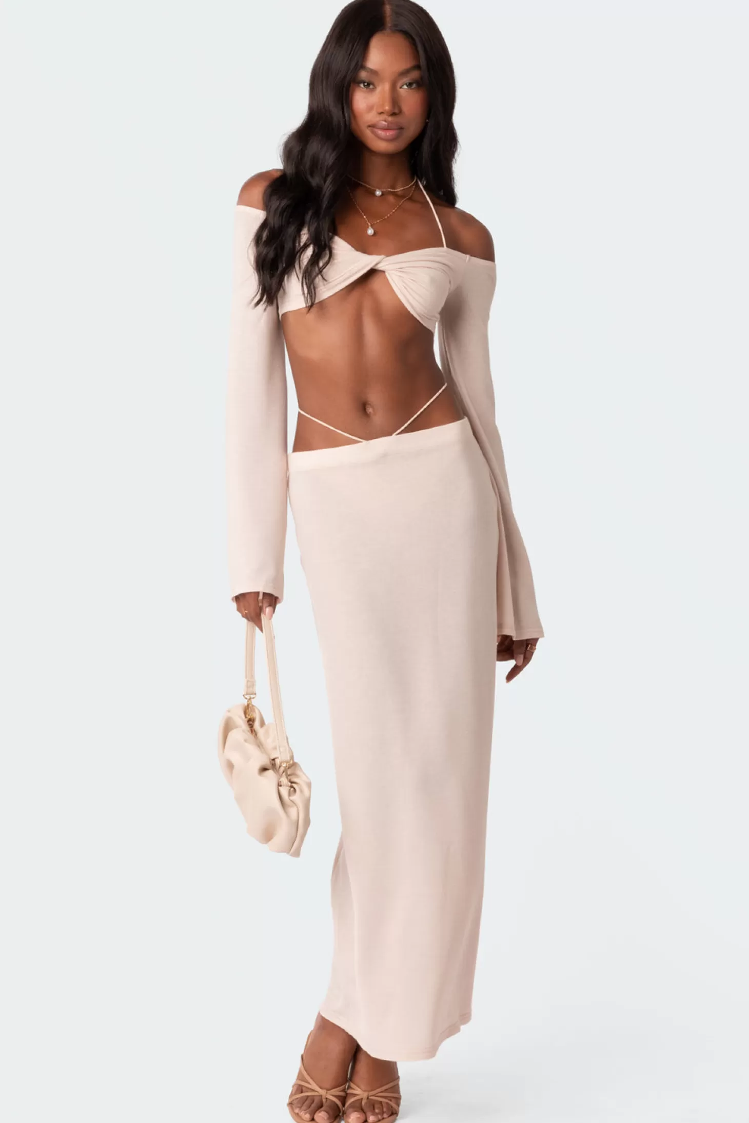 edikted Celeste Low Rise Strap Maxi Skirt* Skirts | Skirts