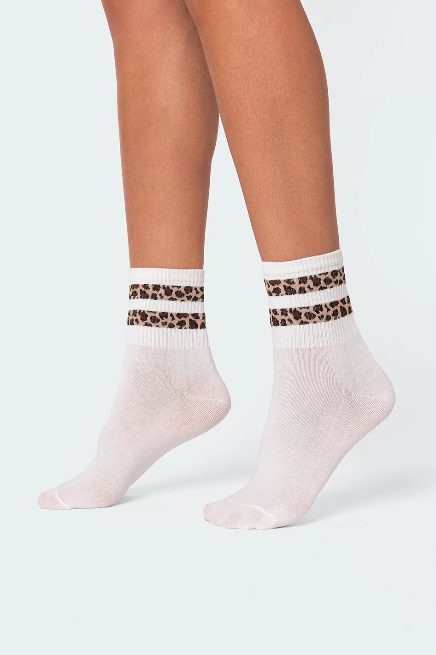 edikted Cheetah Stripe Socks* Socks & Tights