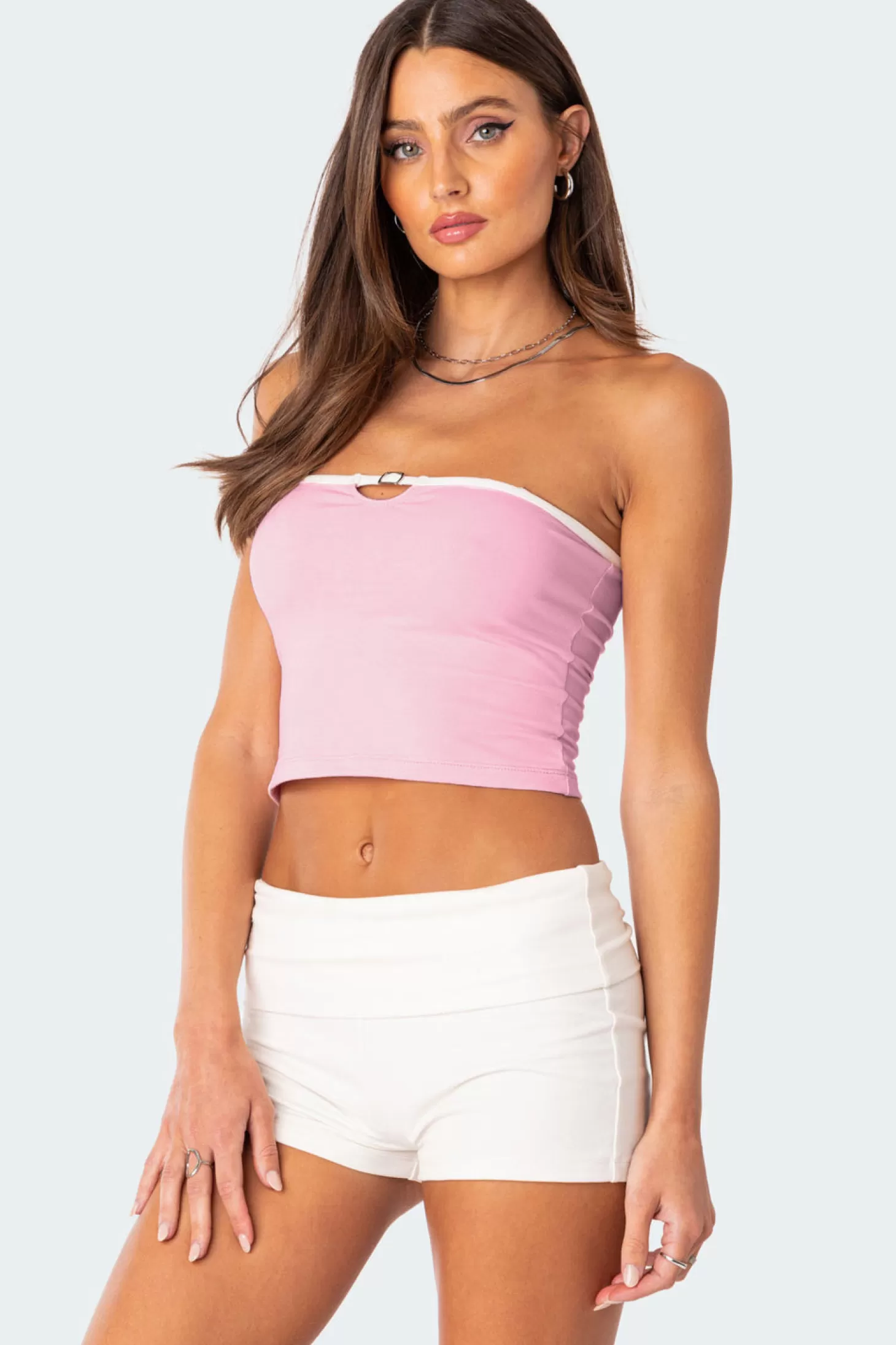 edikted Colby Belted Tube Top* Crop Tops | Strapless Tops