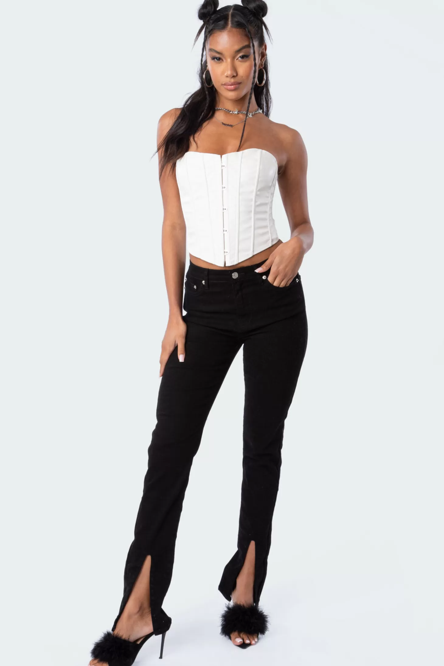 edikted Colton Slit Jeans* Jeans | Jeans