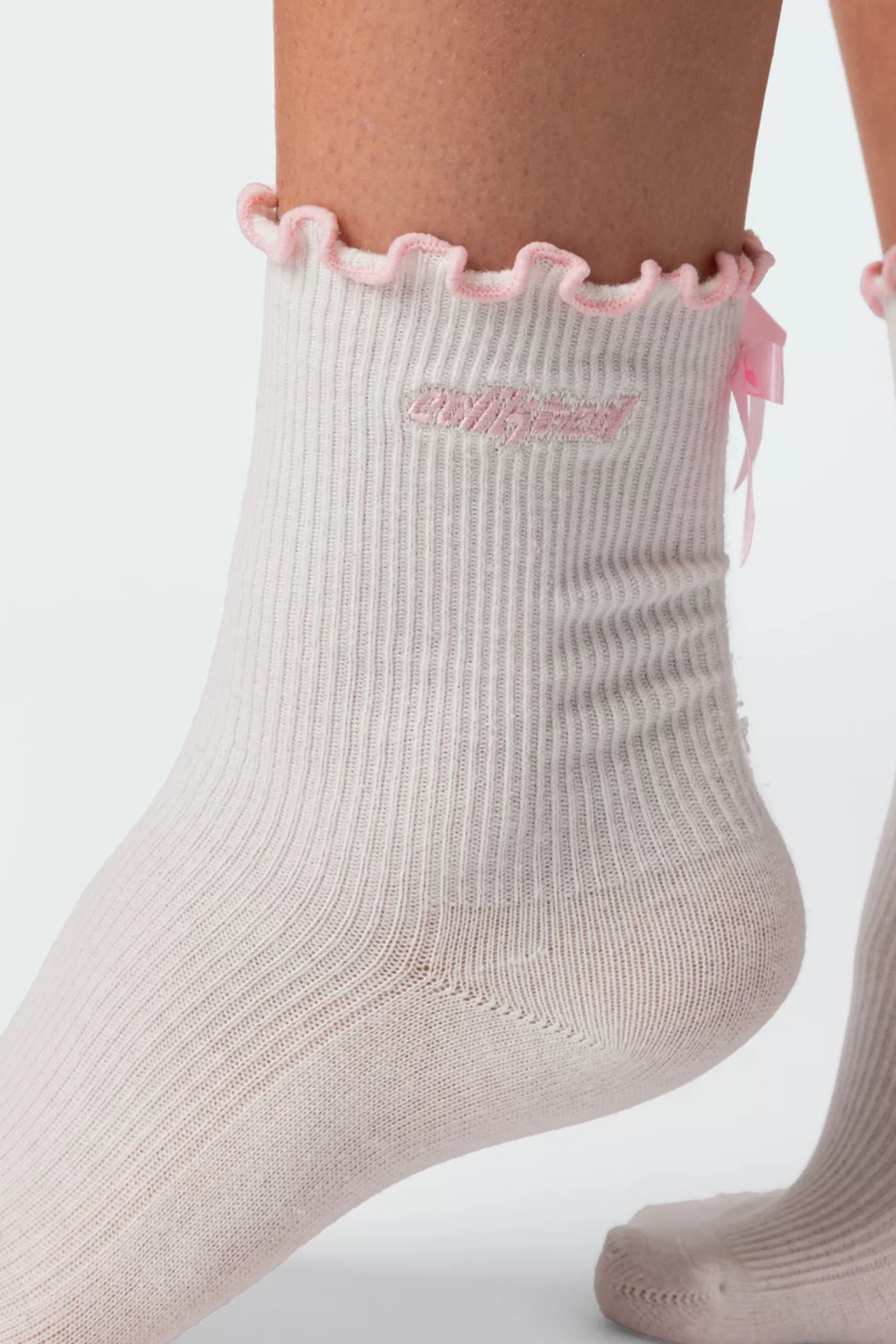 edikted Contrast Frill Socks* Socks & Tights