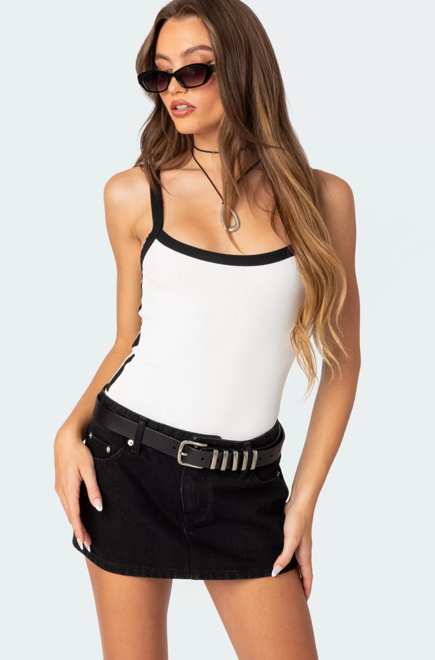 edikted Contrast Ribbed Bodysuit* Bodysuits | Bodysuits