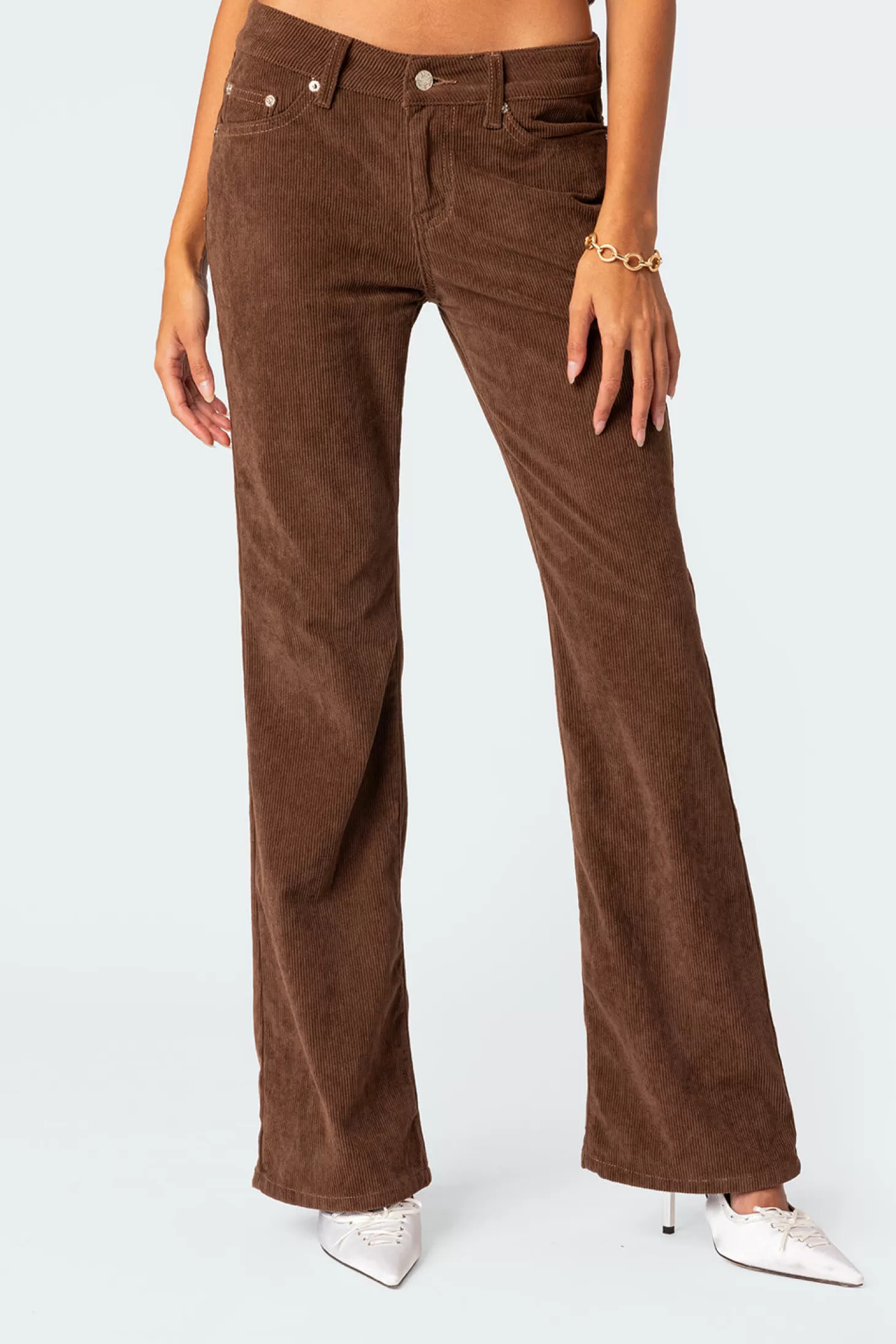 edikted Corduroy Bootcut Flared Pants* Pants | Pants