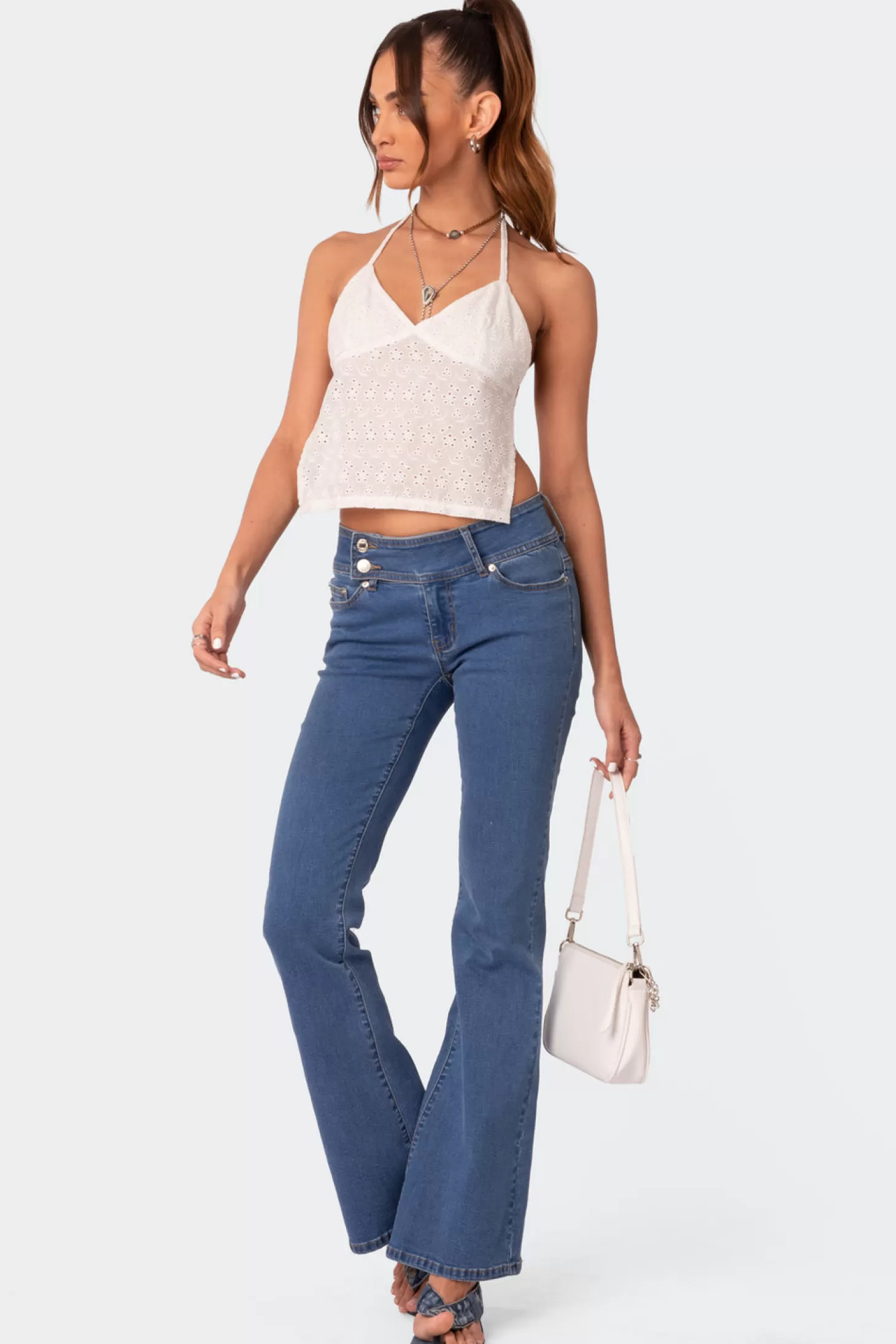 edikted Courtney Lacey Open Back Top* Crop Tops