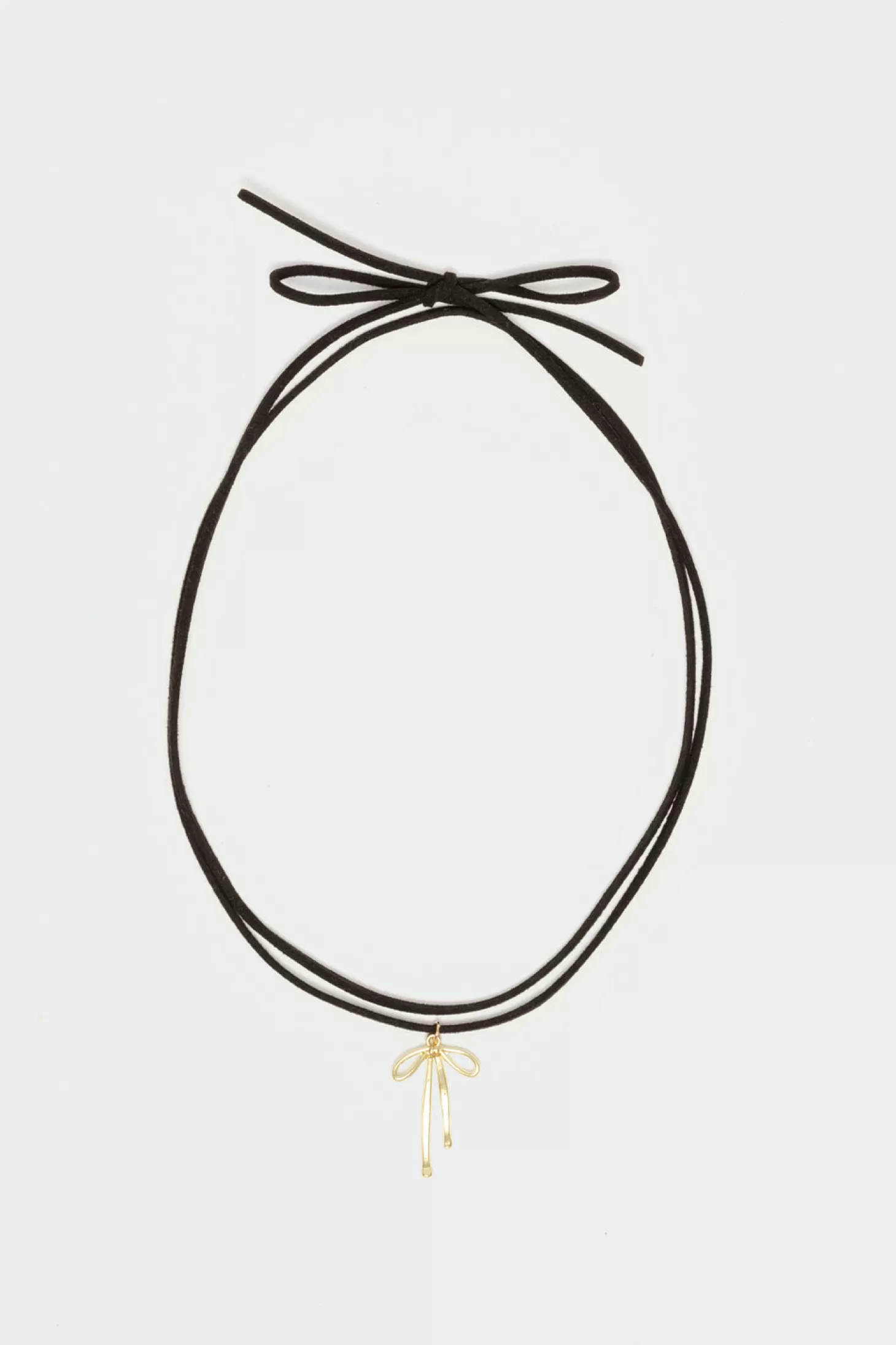 edikted Dangly Bow Cord Necklace* Necklaces