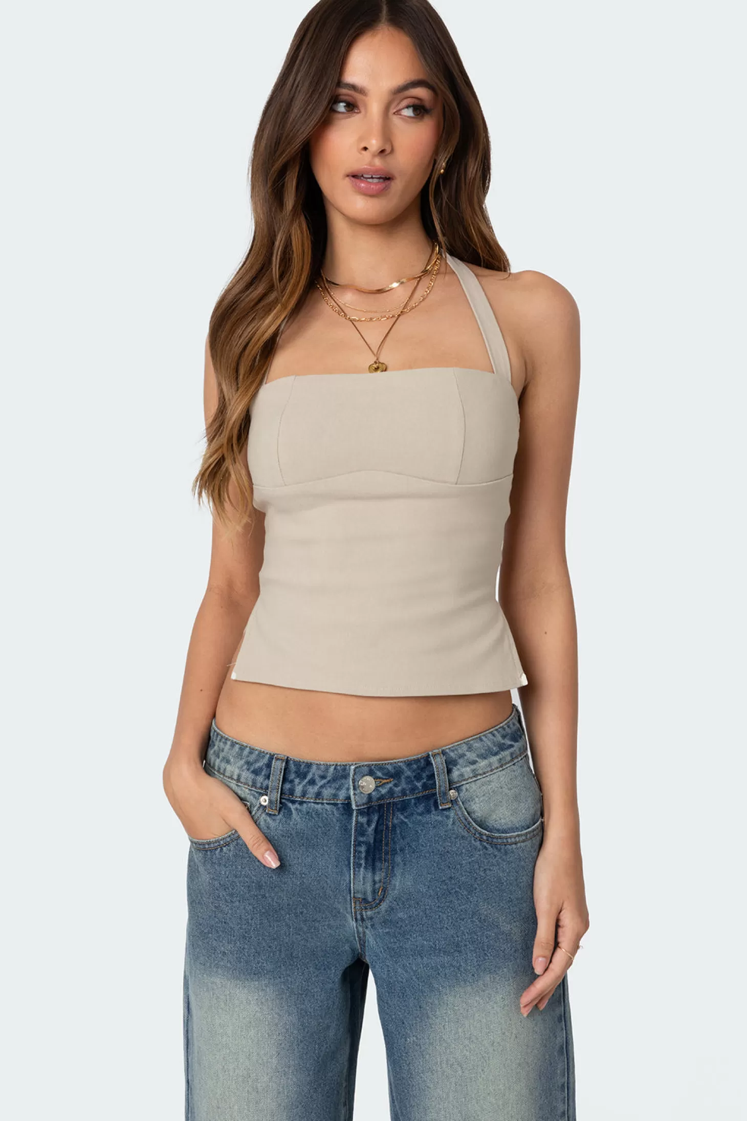 edikted Dara Halter Top* Tops