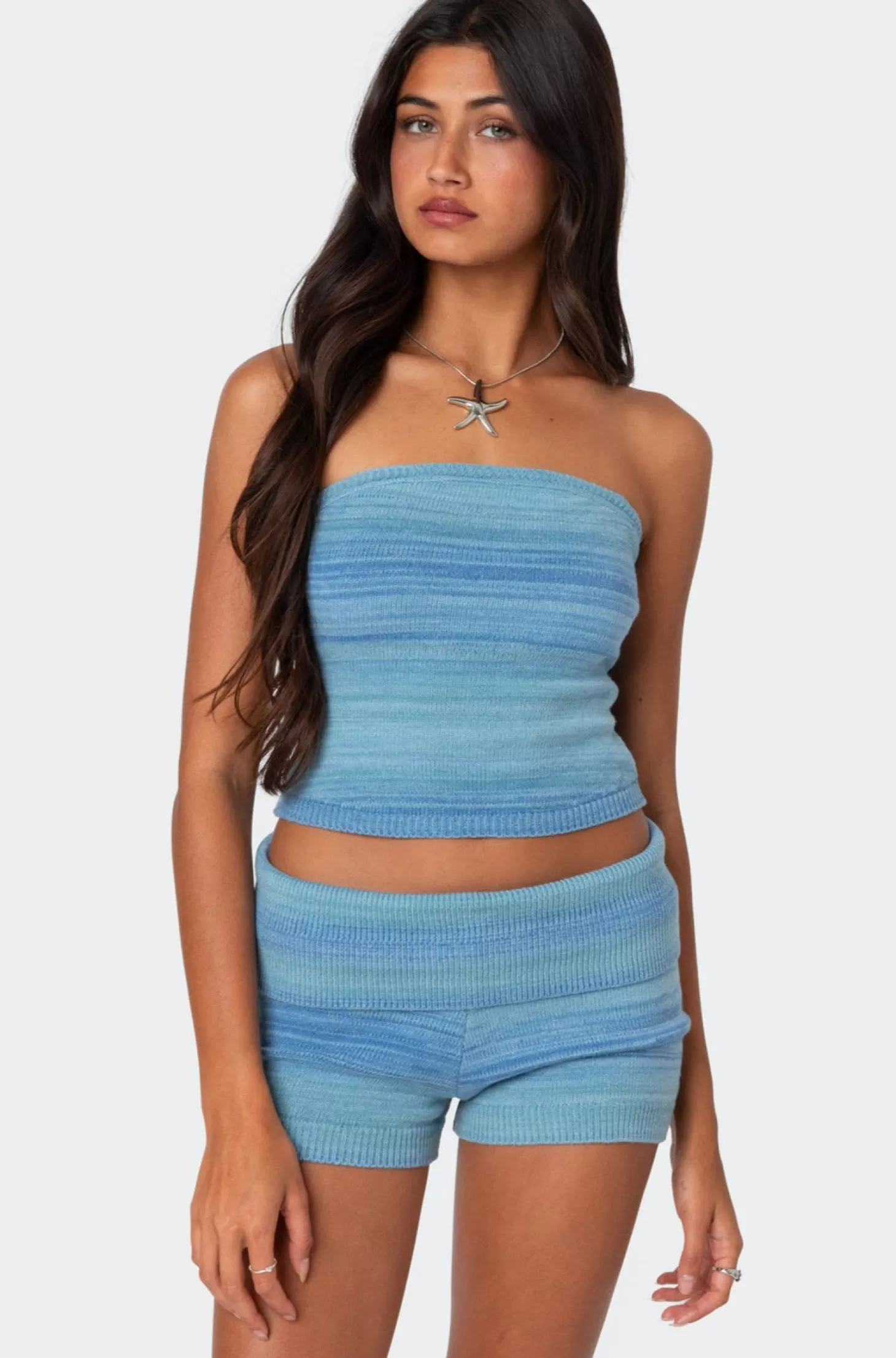 edikted Daytona Gradient Knit Tube Top* Strapless Tops | Knitted Tops