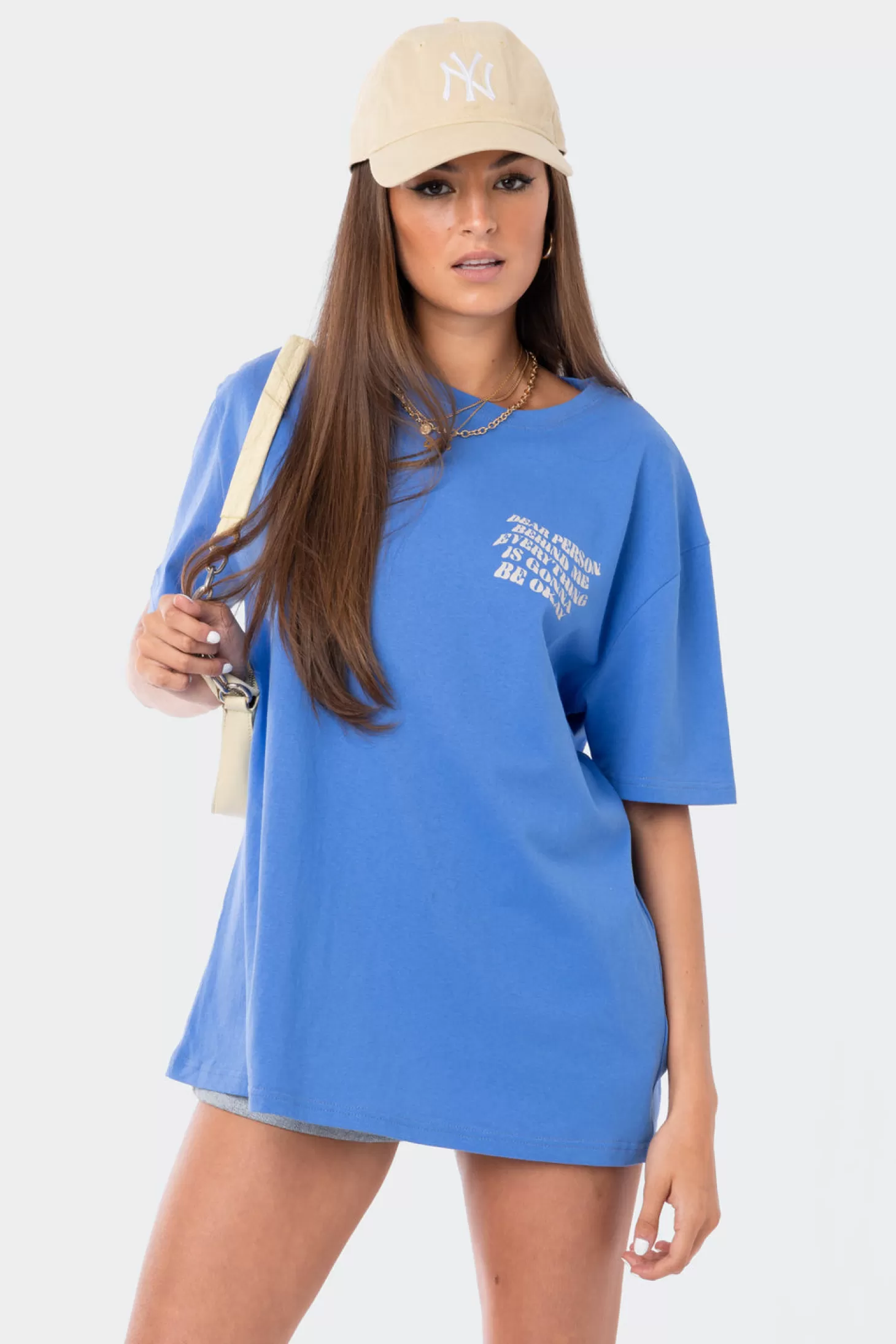 edikted Dear Person Oversized T-Shirt* T-Shirts | Graphic Tops