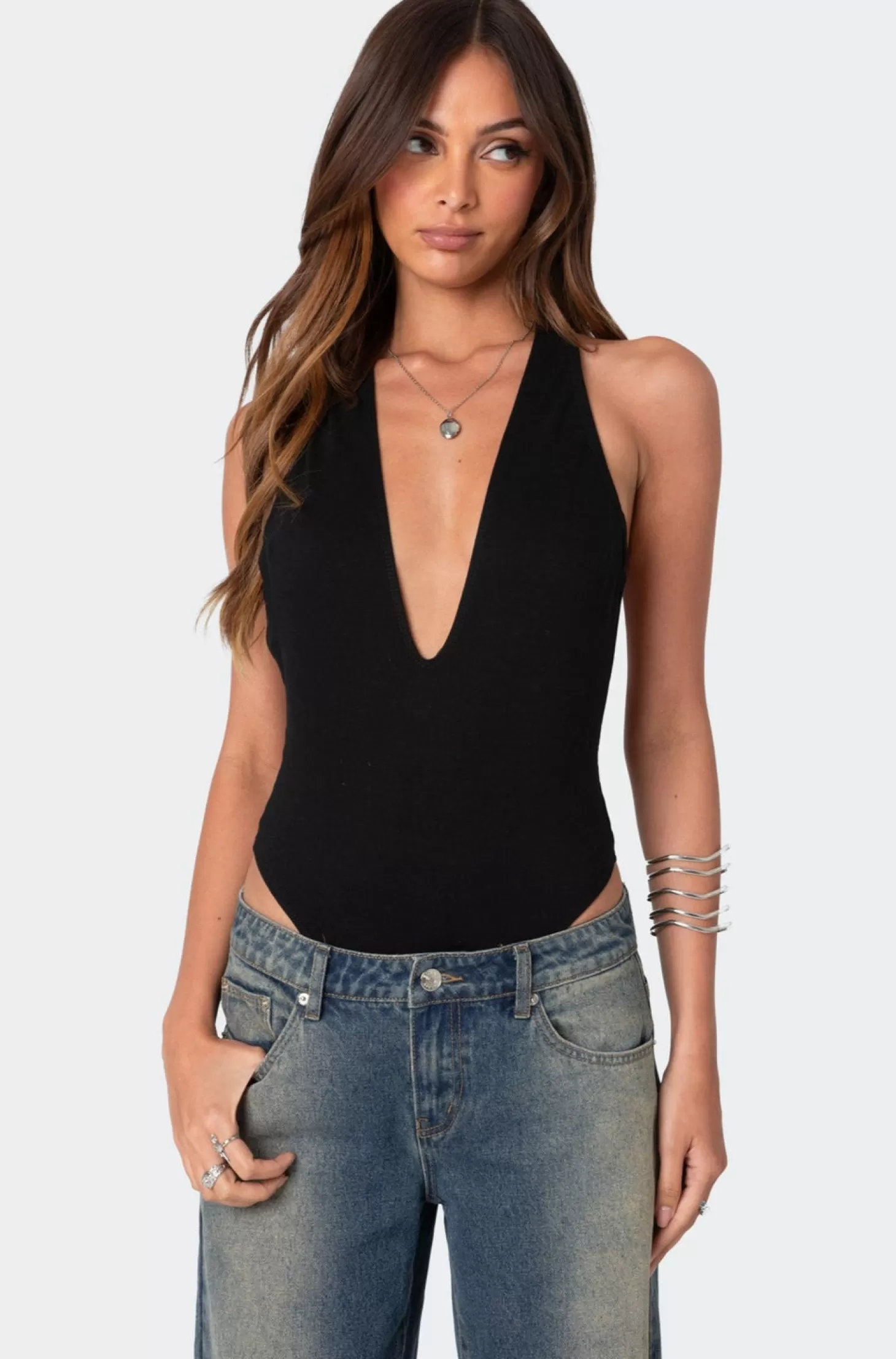 edikted Deep V Backless Bodysuit* Bodysuits | Bodysuits