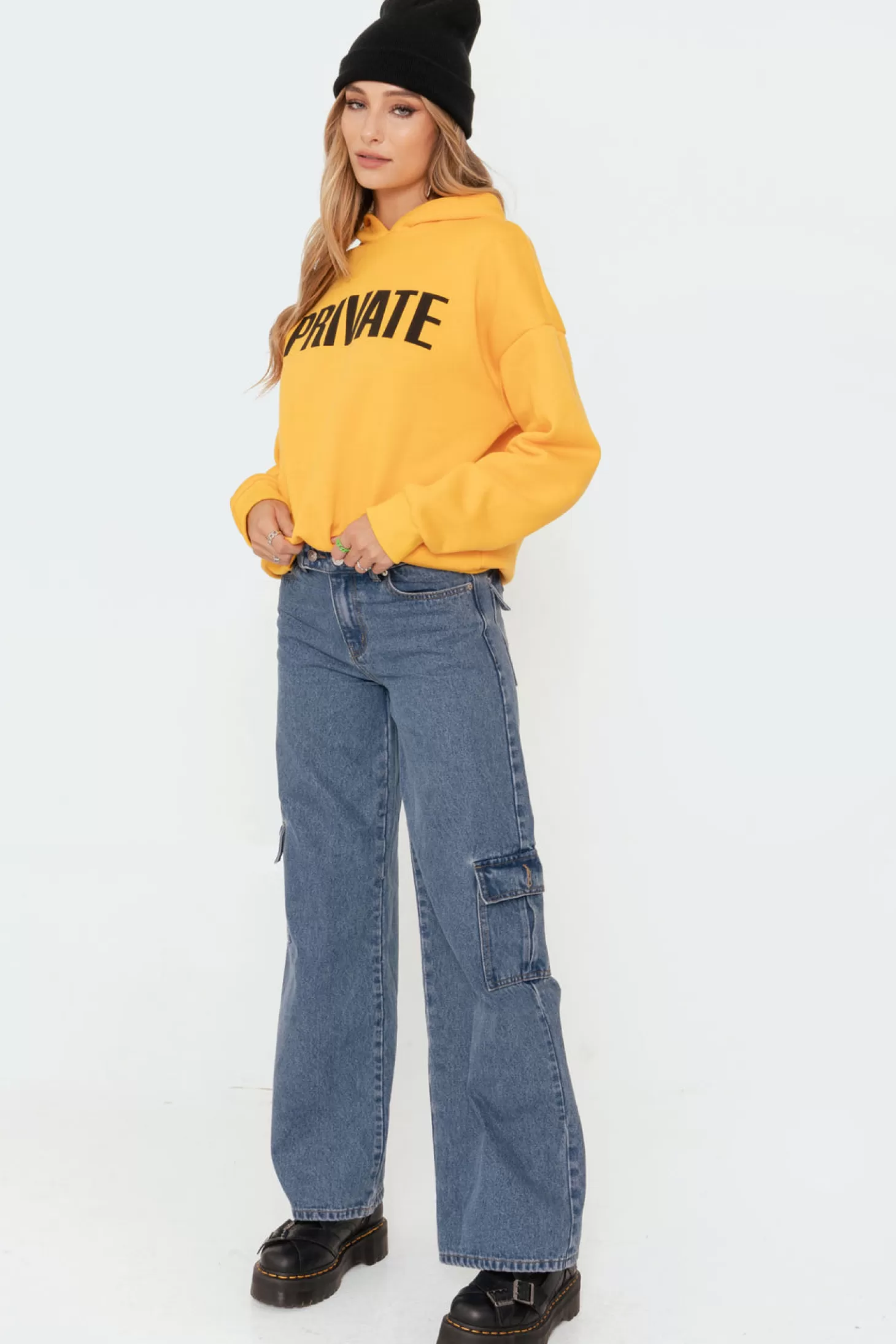 edikted Deliah Low-Rise Cargo Jeans* Jeans | Jeans