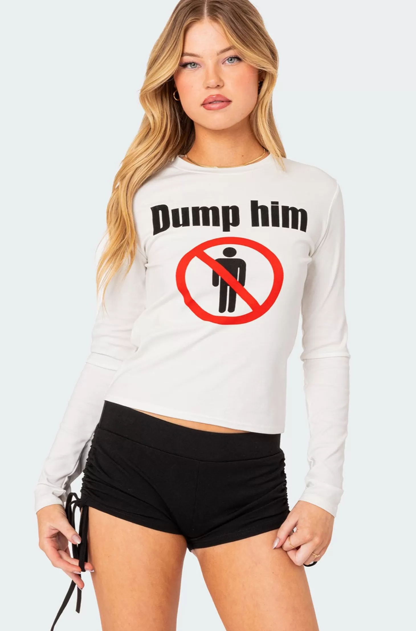 edikted Dump Him Long Sleeve T Shirt* T-Shirts | Long Sleeve Tops