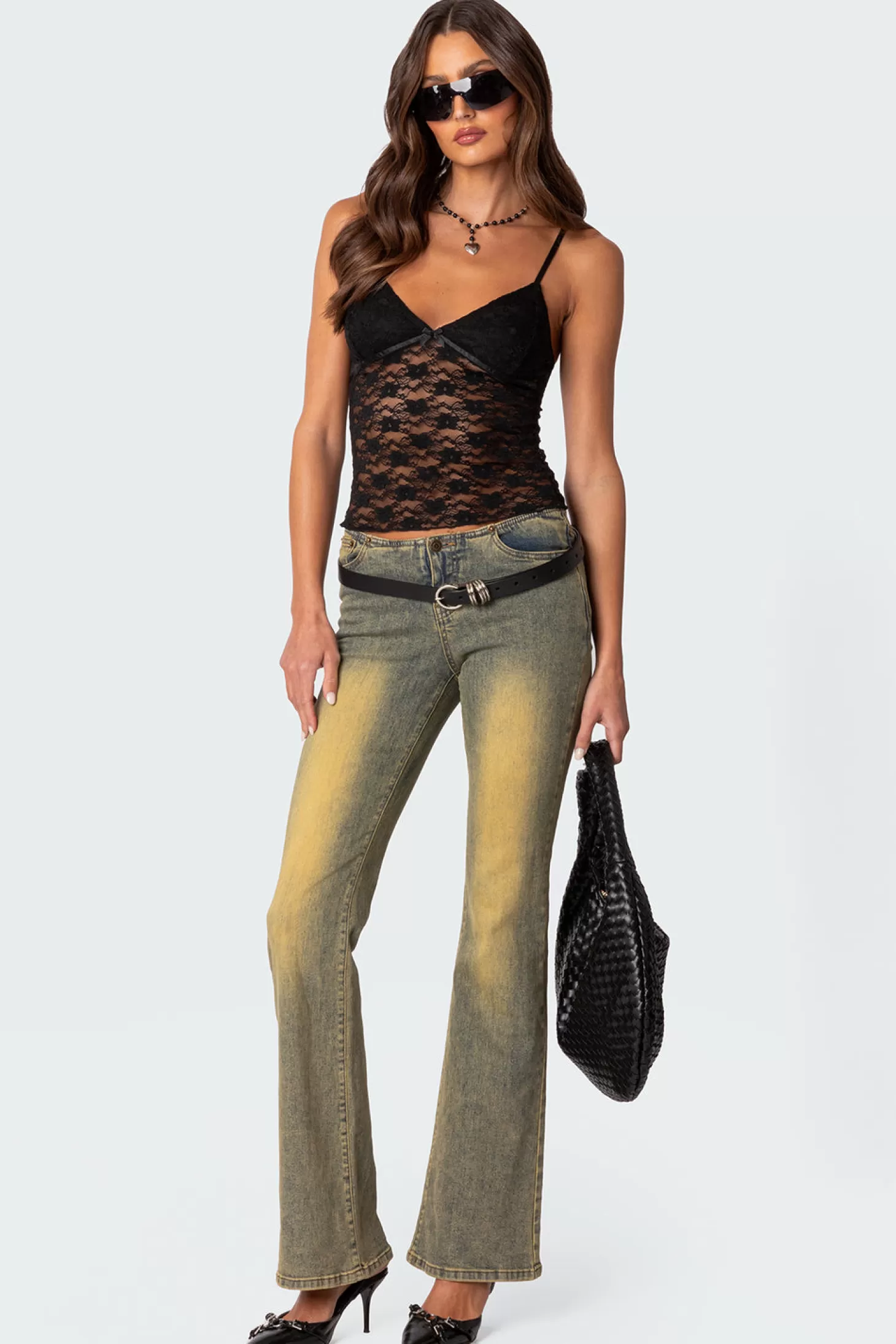 edikted Eira Sheer Lace Tank Top* Tank Tops | Tops