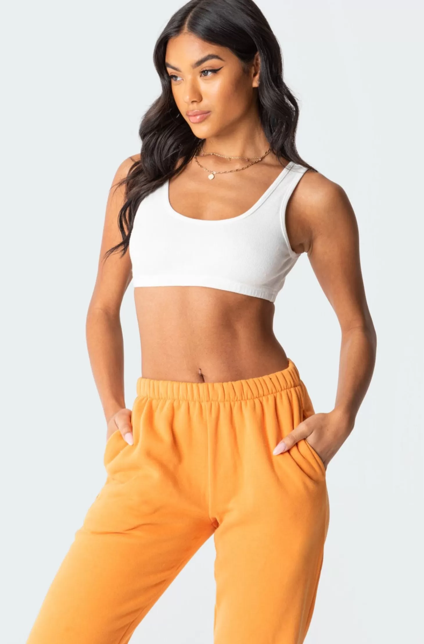 edikted Essential Ribbed Crop Top* Basics