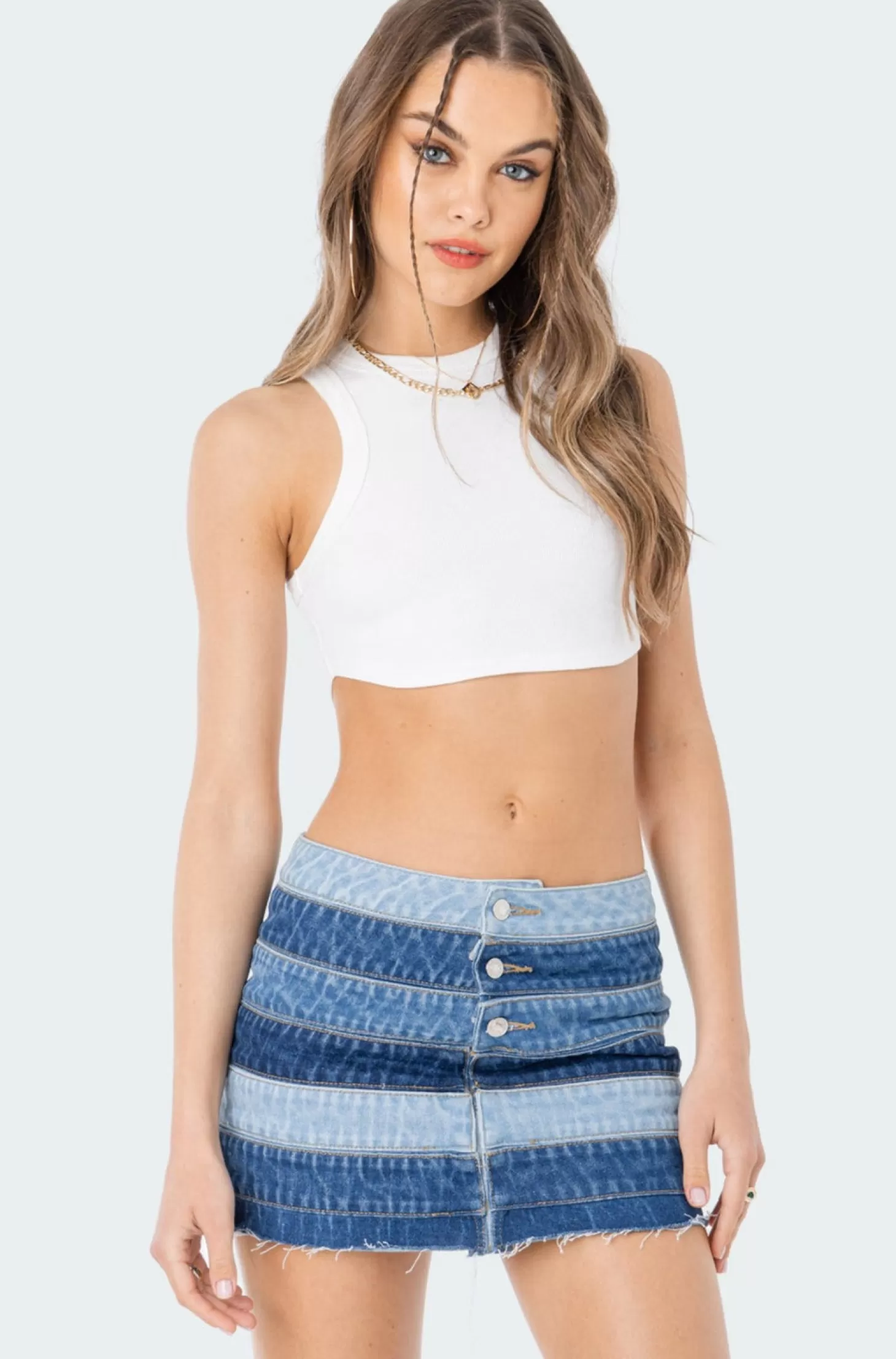 edikted Everyday Ribbed Top* Crop Tops