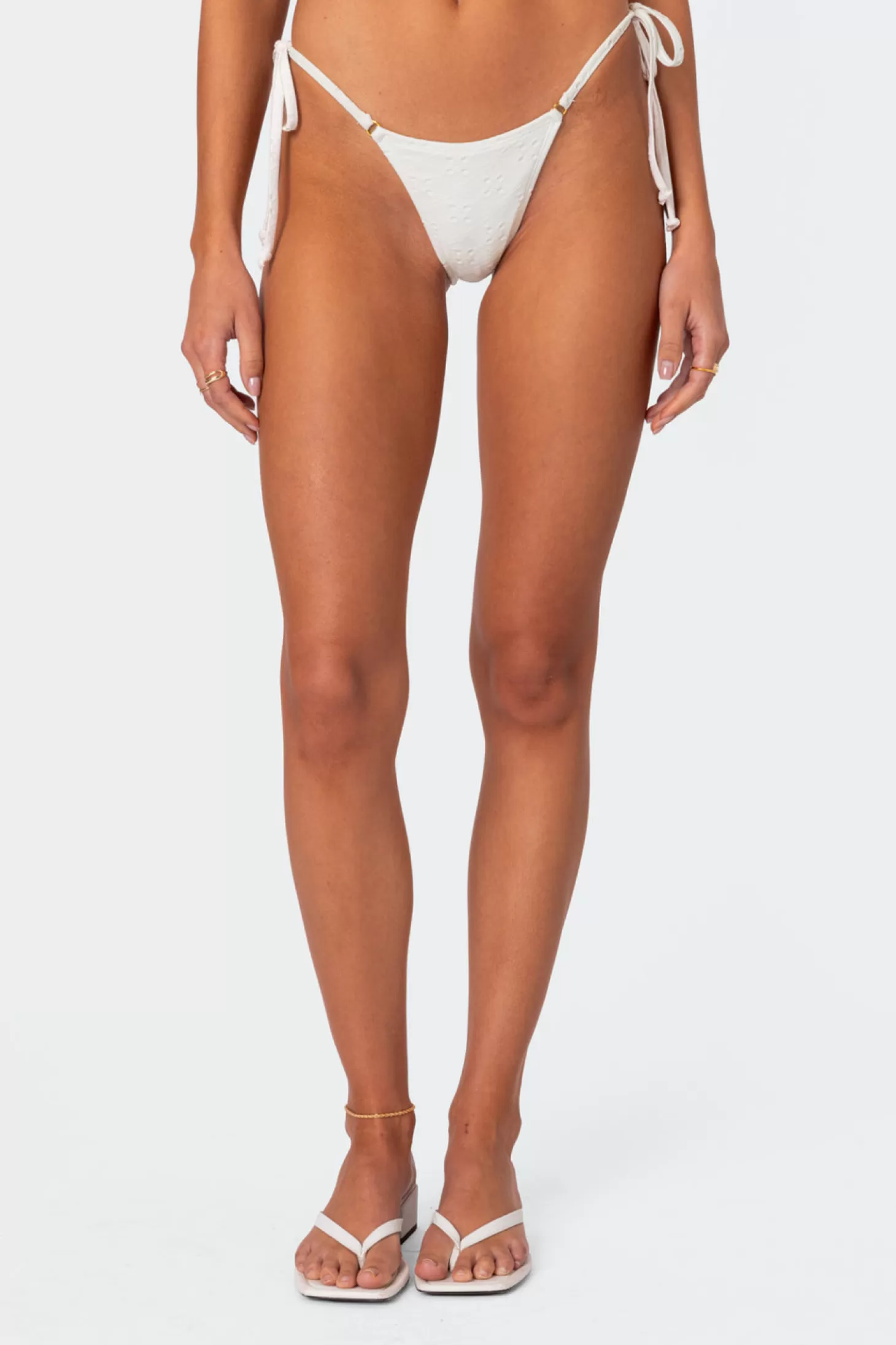 edikted Eyelet String Bikini Bottom* Swim