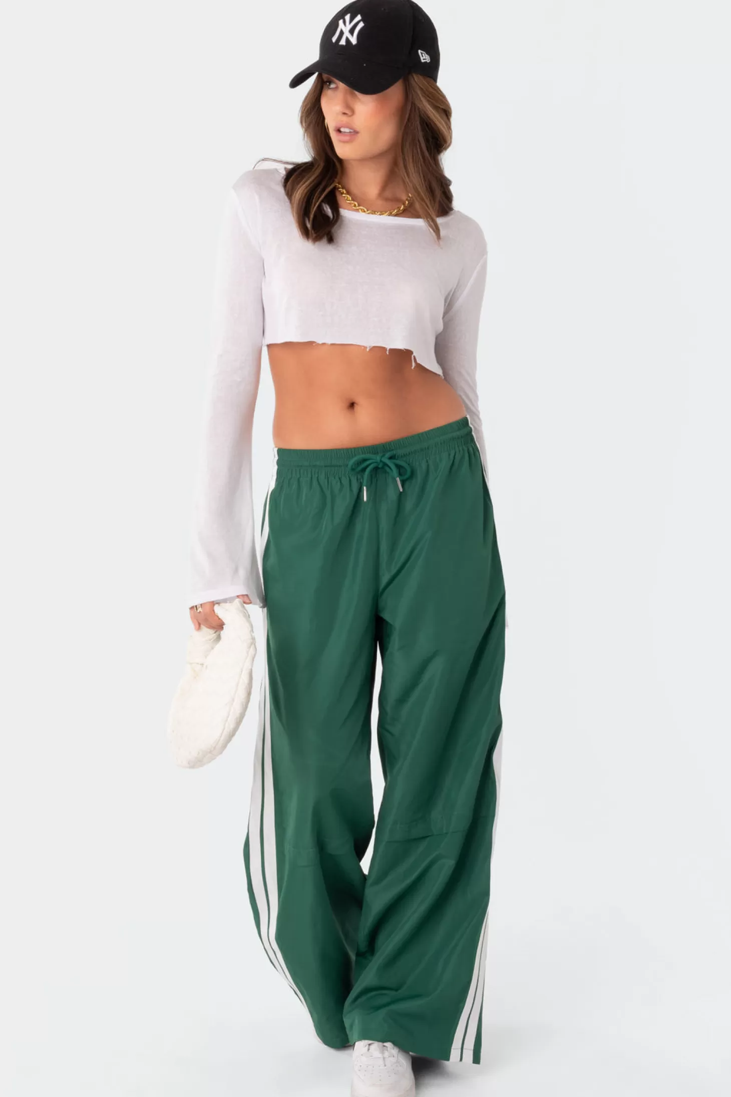 edikted Fauna Nylon Track Pants* Pants | Pants