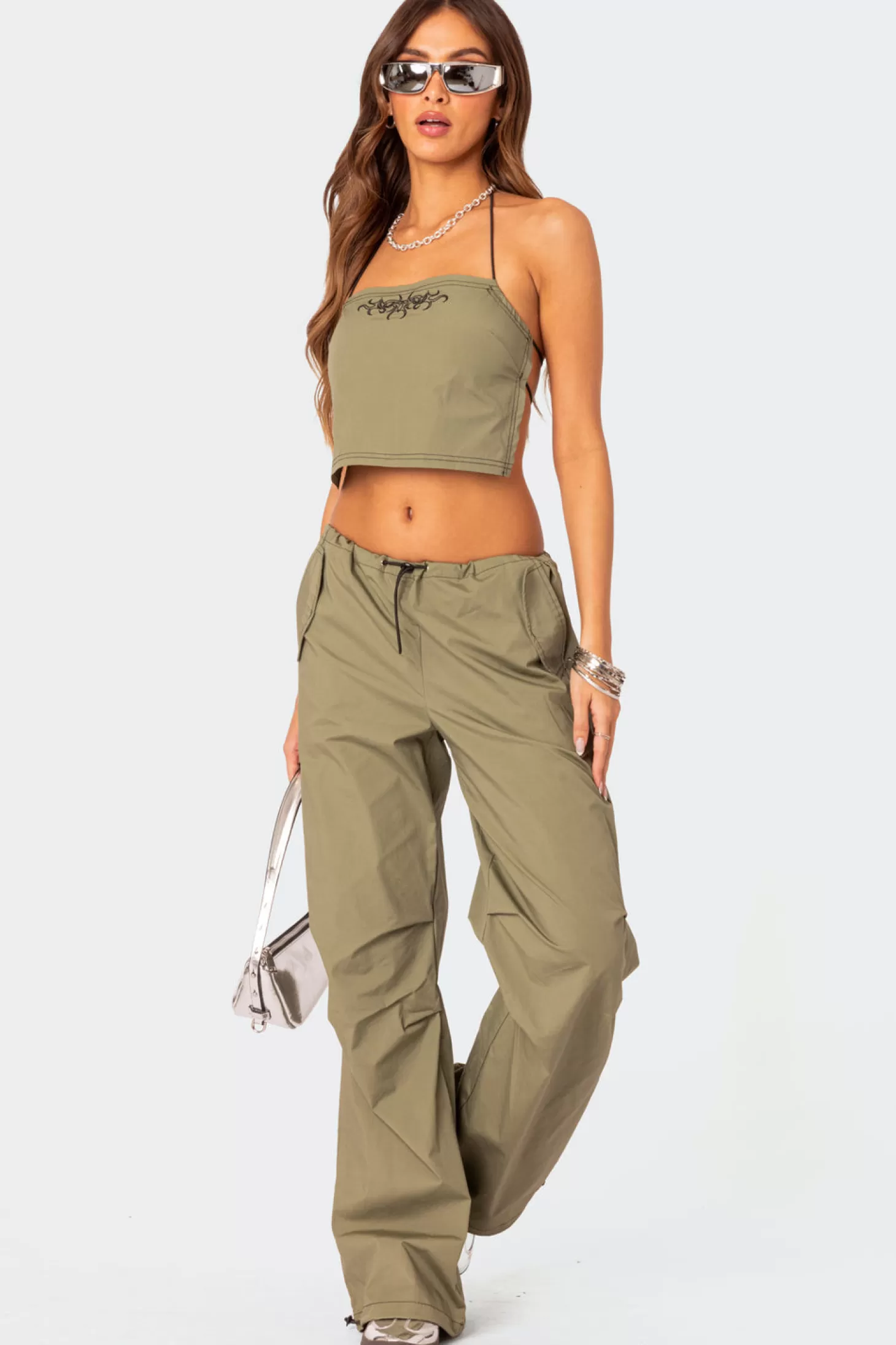 edikted Fey Cargo Parachute Pants* Pants | Pants