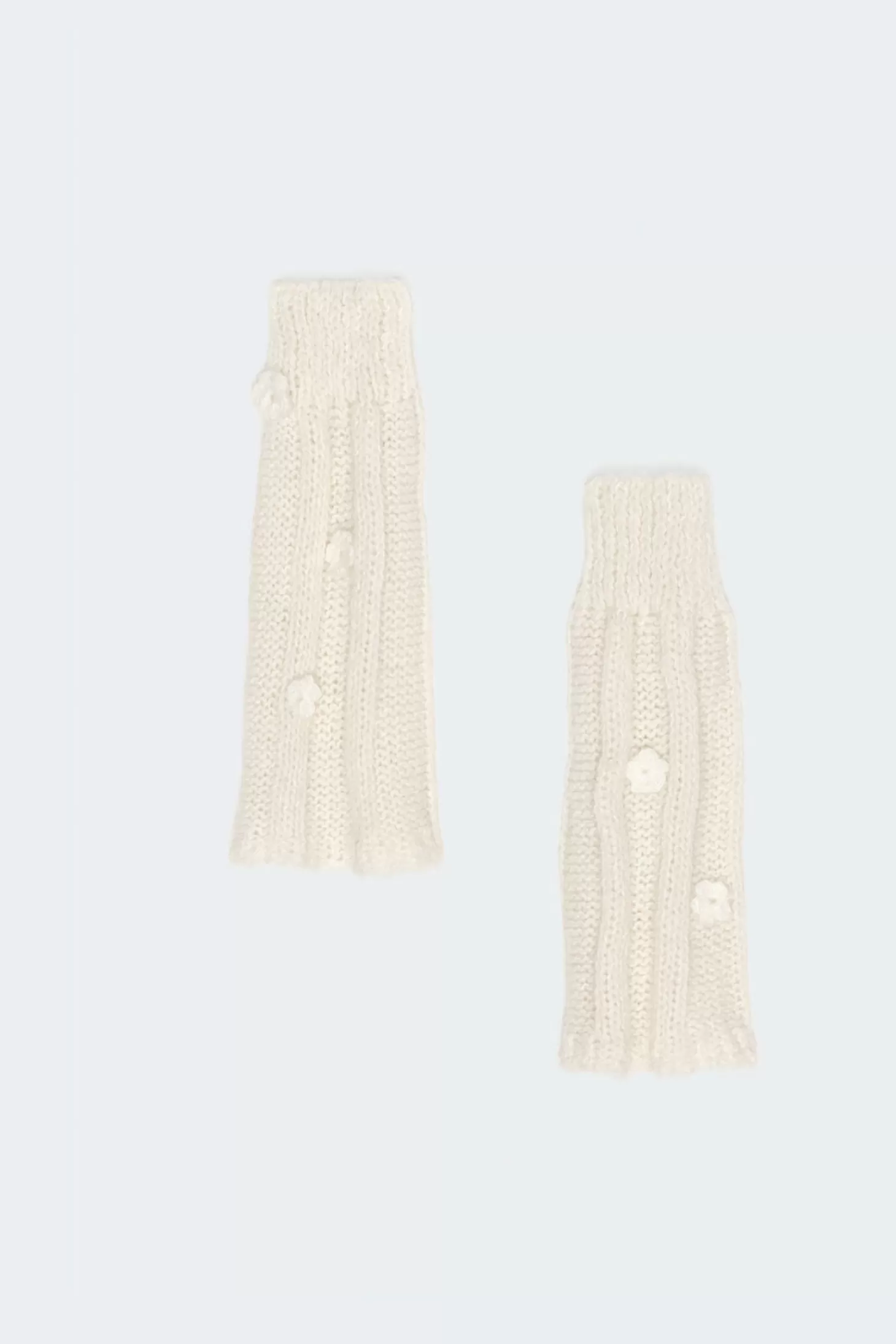 edikted Flower Detail Knit Leg Warmers* Socks & Tights