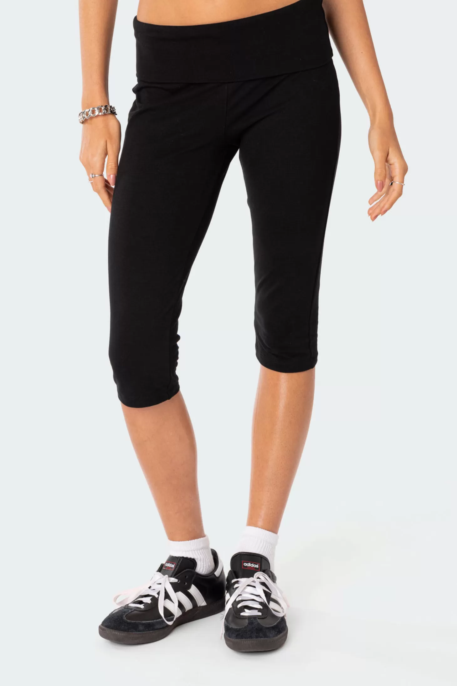 edikted Fold Over Midi Leggings* Pants | Pants